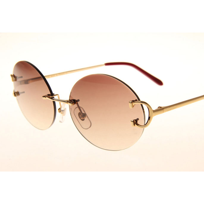 Cartier CT 4193832 Sunglasses In Gold Gradient Brown - DesignerGu