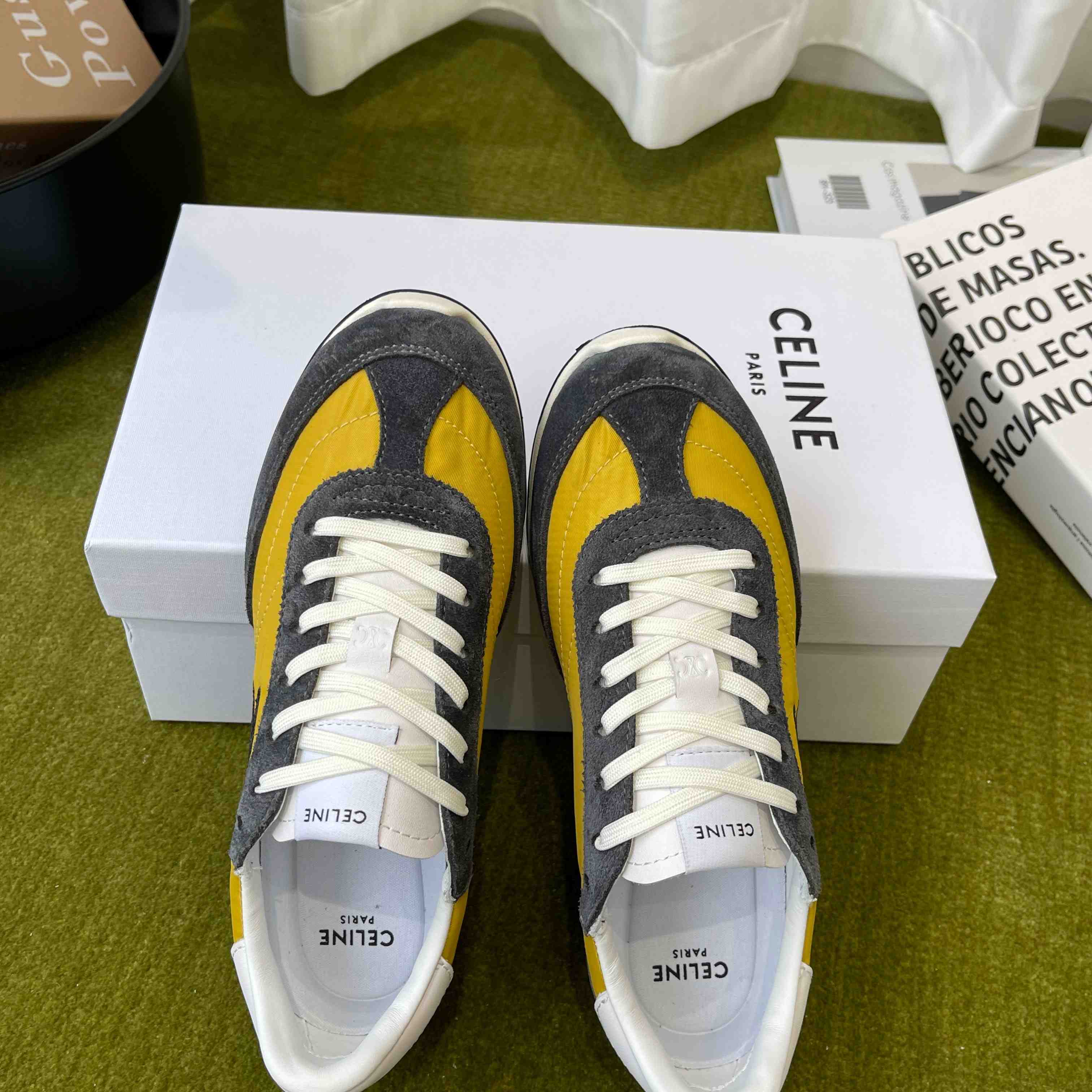 CELINE RACER LOW LACE-UP SNEAKER  - DesignerGu