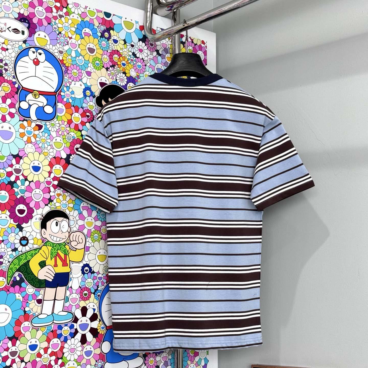 Prada Oversized Striped Jersey T-shirt - DesignerGu