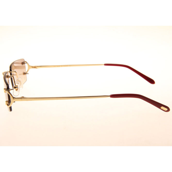 Cartier CT 4193830 Sunglasses In Gold Gradient Brown - DesignerGu