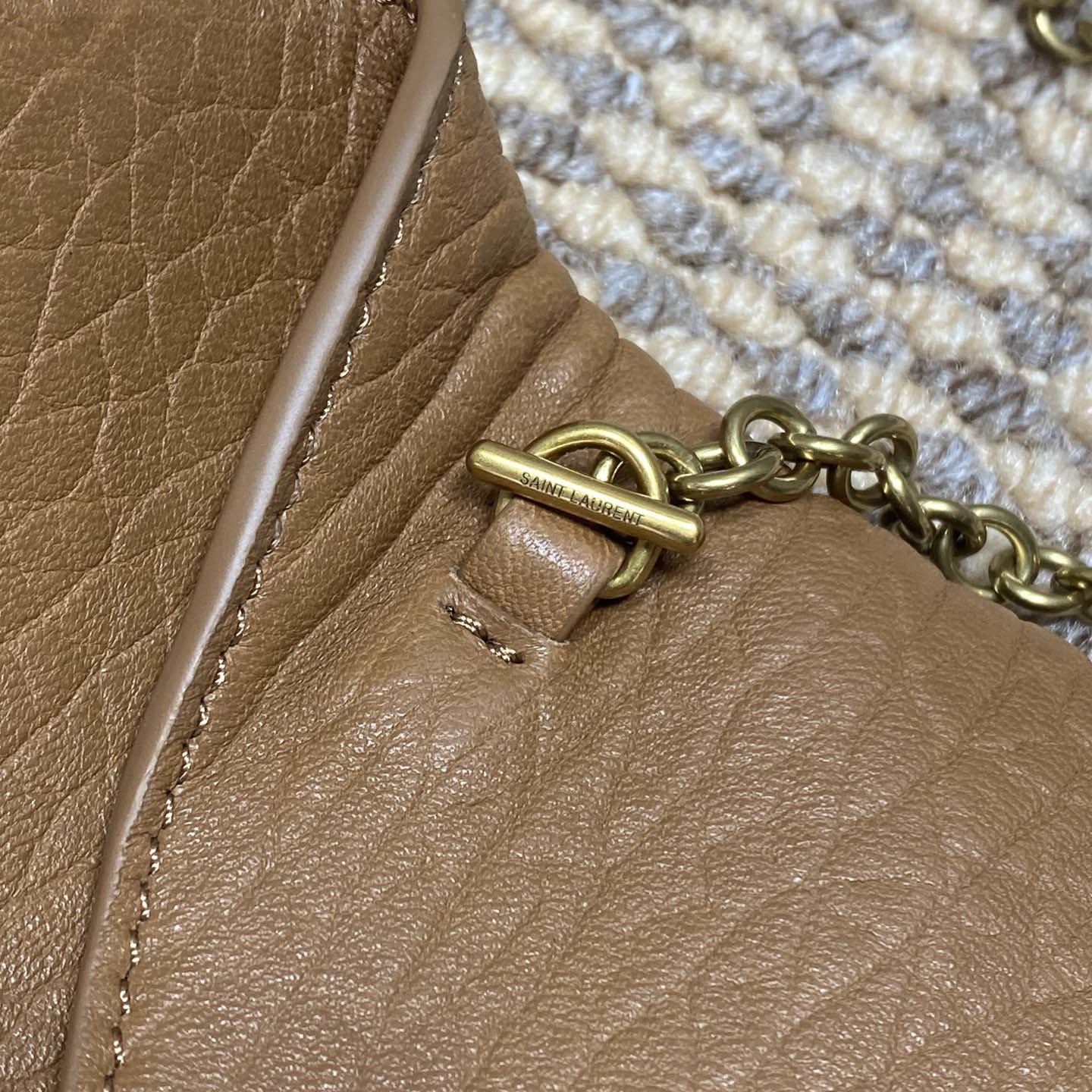 Saint Laurent Cassandre Small Chain Clutch In Lambskin - DesignerGu