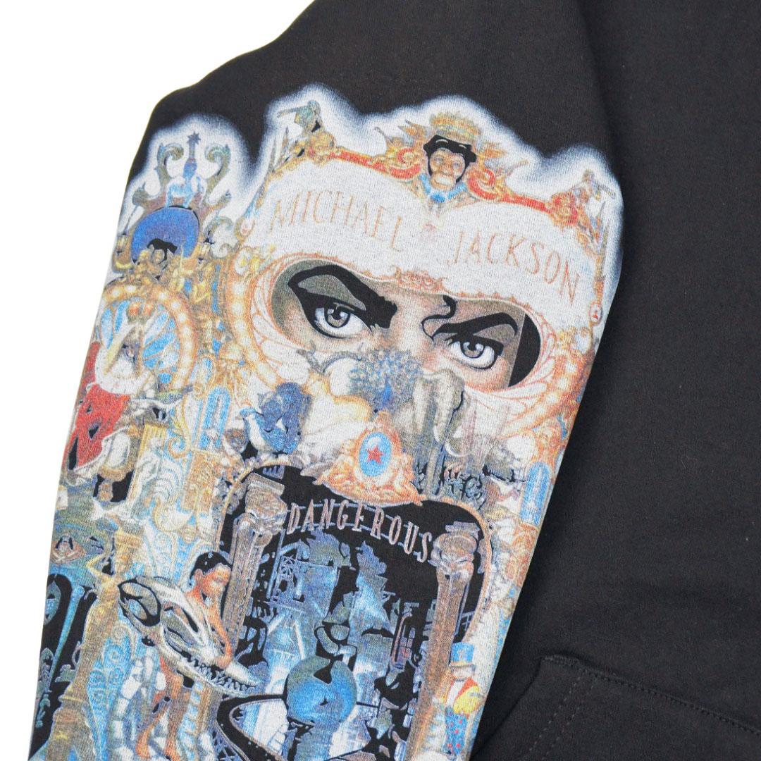 Supreme x Michael Jackson Graphic-Print Zip-Up Hoodie - Black - DesignerGu