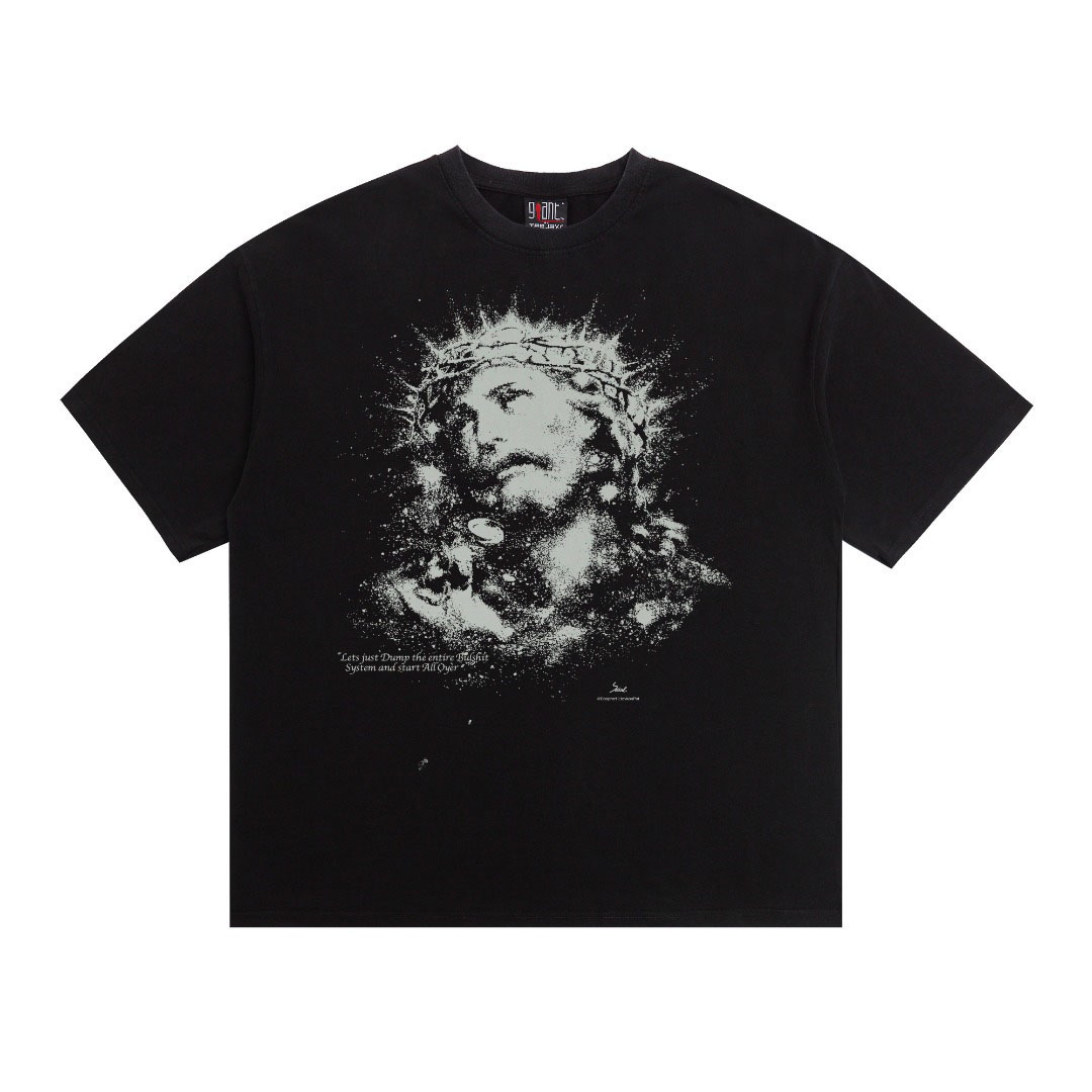 Saint Michael Saint Yourself Short-Sleeve Tee 'Black' - DesignerGu