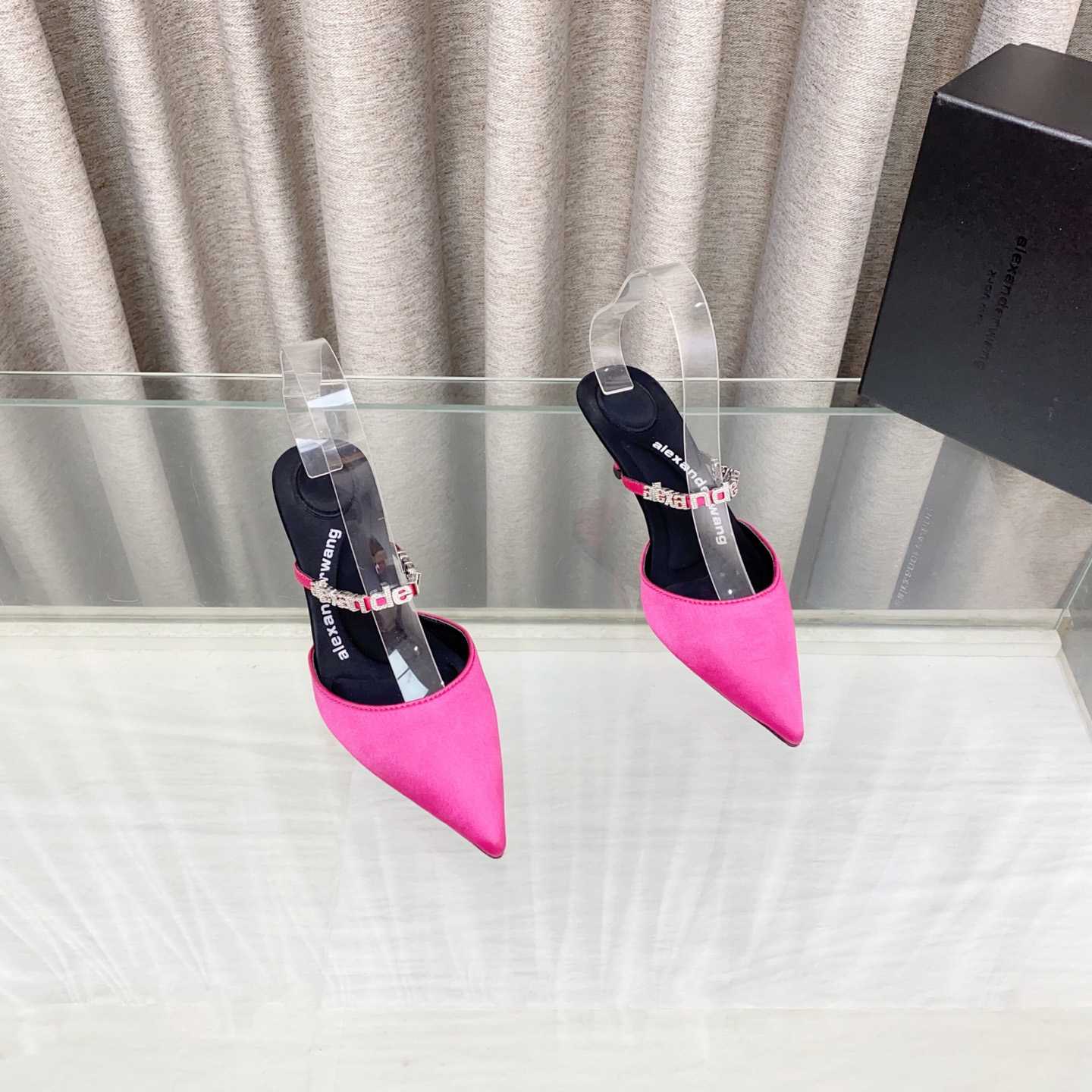 Alexander Wang Delphine Embellished Mid-heel Mules - DesignerGu