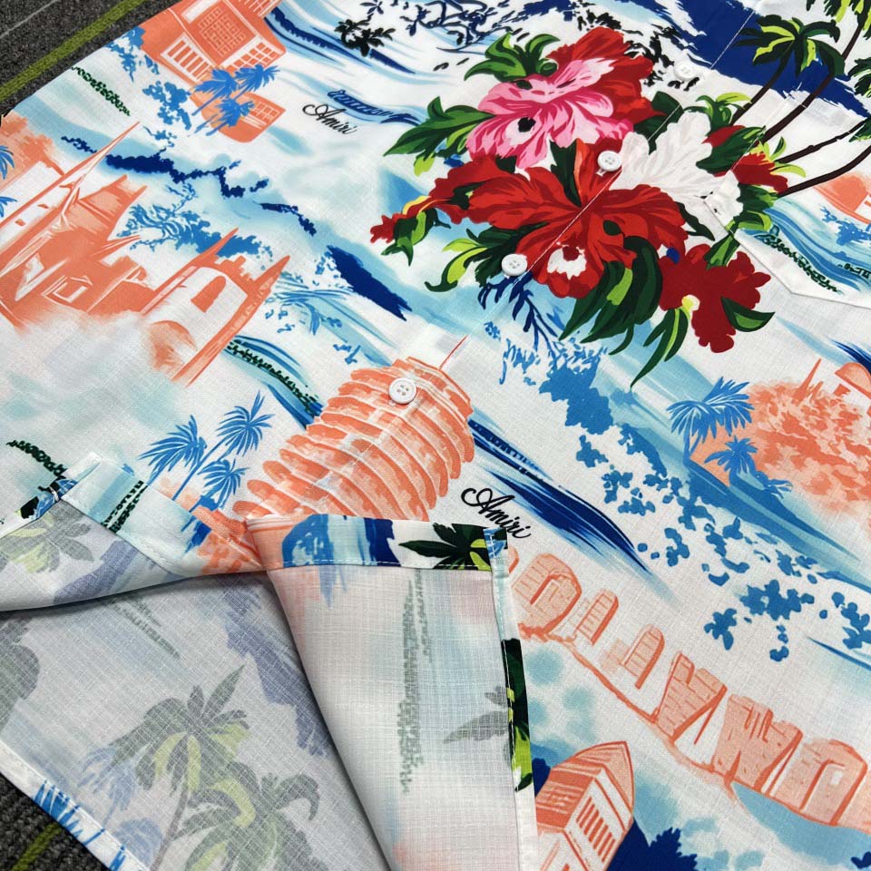 Amiri Cityscape Embellished Shirt 'Multicolor' - DesignerGu