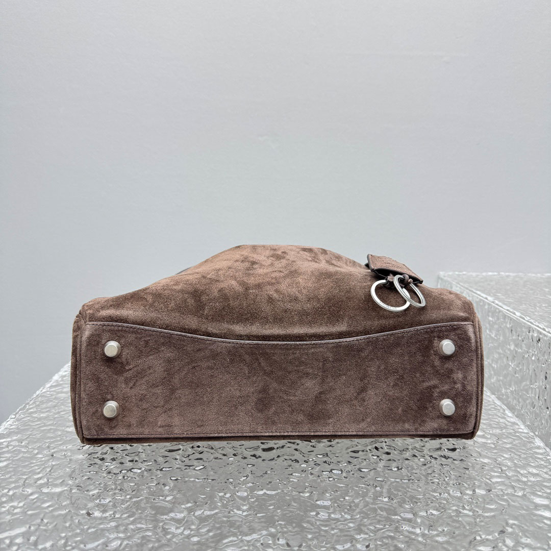 Balenciaga Rodeo Handbag Medium In Light Espresso - DesignerGu