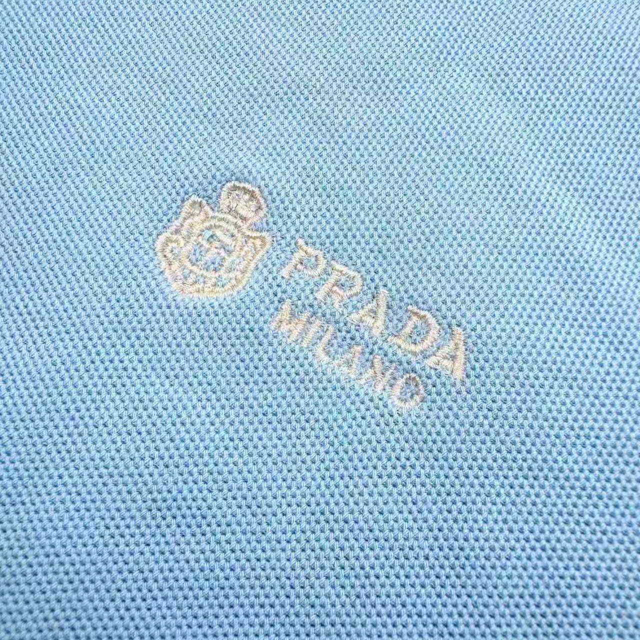 Prada Logo-appliqué Polo Shirt - DesignerGu