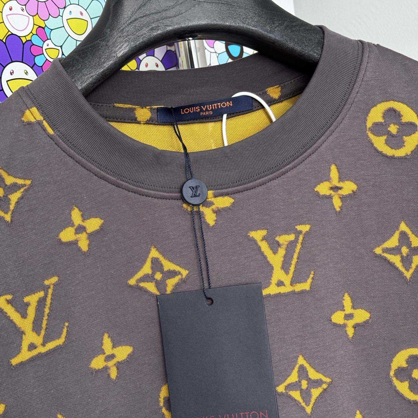 Louis Vuitton Monogram Short-Sleeved Crewneck - DesignerGu