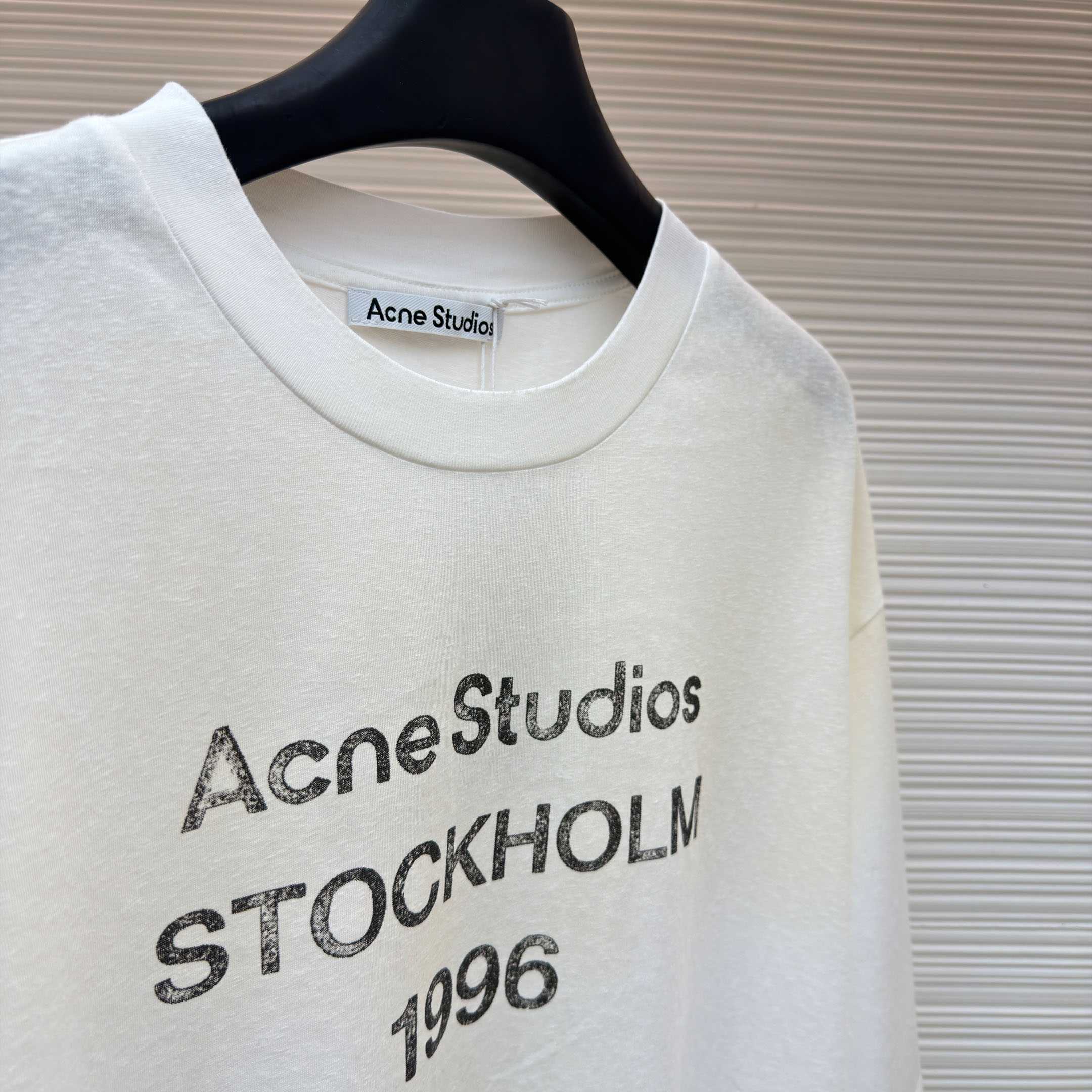 Acne Studios  Logo Tshirt - Relaxed Fit - DesignerGu
