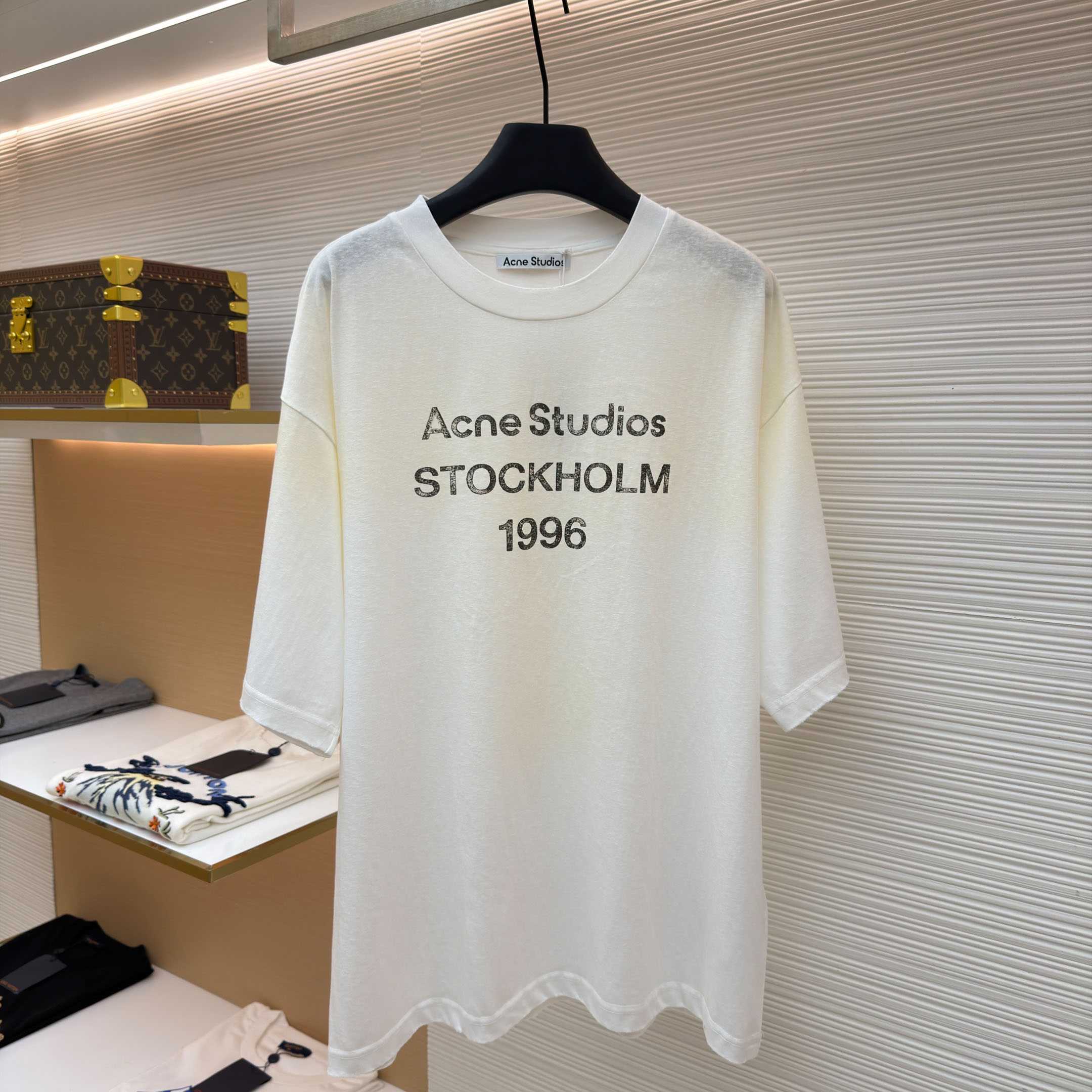 Acne Studios  Logo Tshirt - Relaxed Fit - DesignerGu