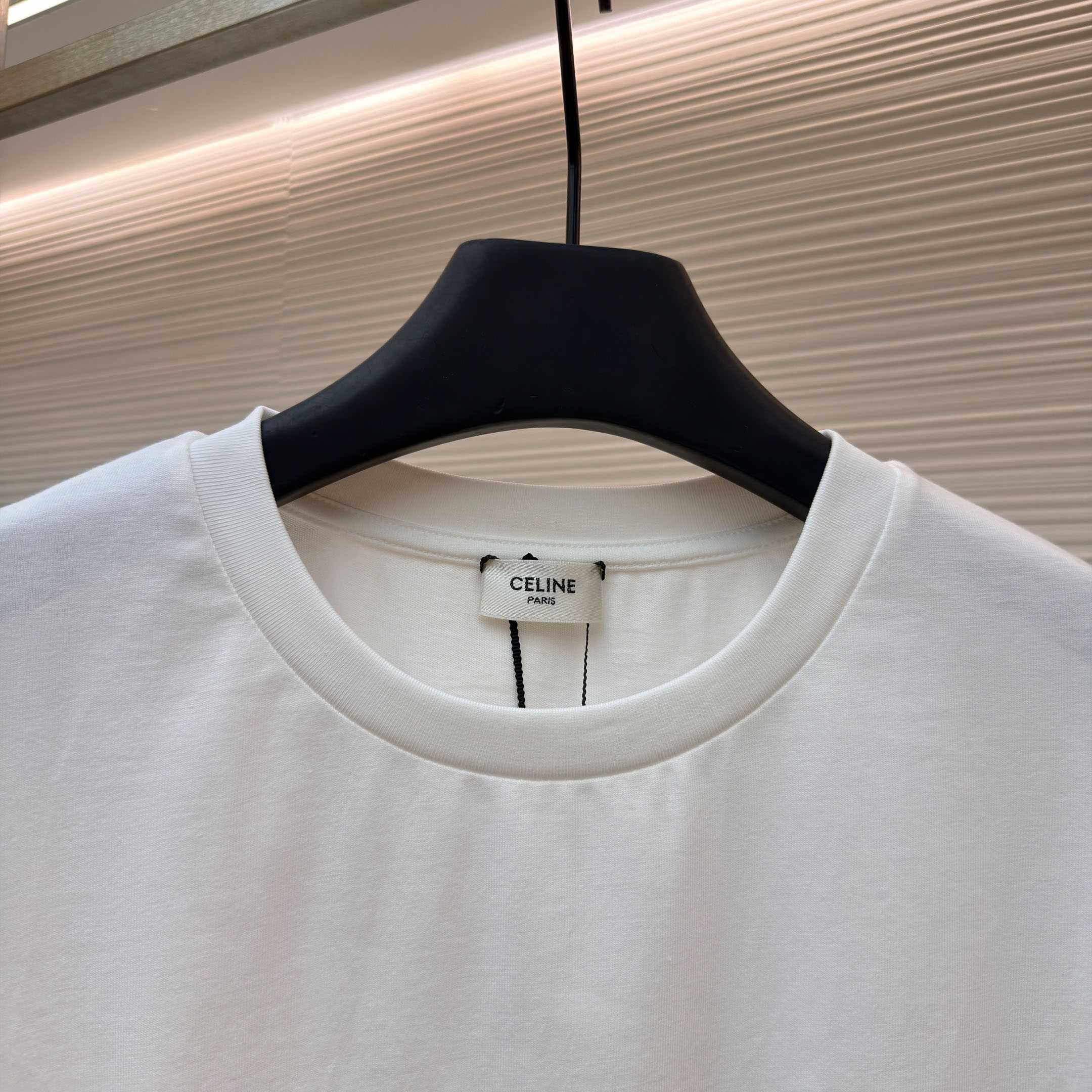 Celine T-shirt IN Cotton Jersey - DesignerGu