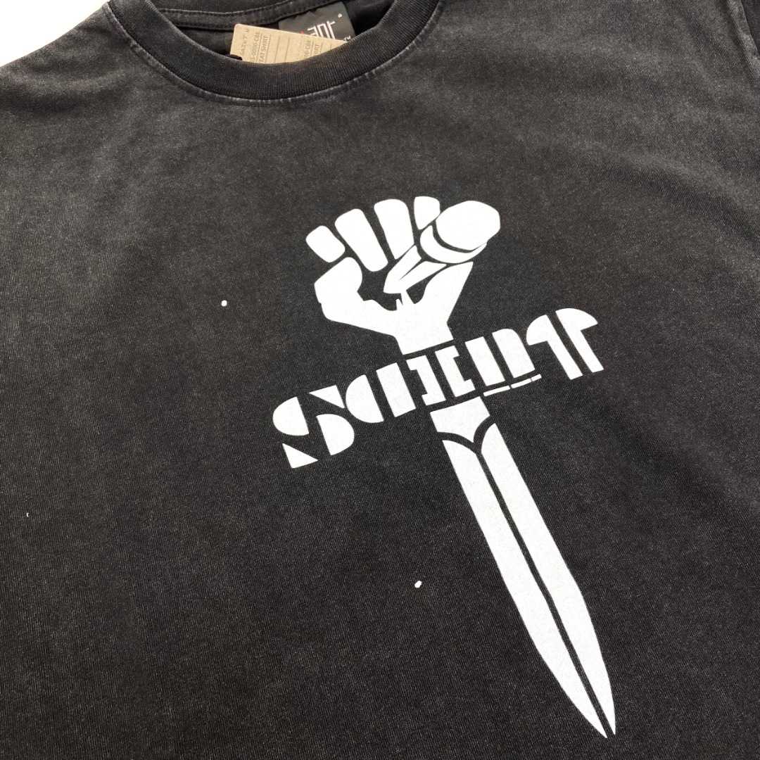 Saint Michael Short-Sleeve Tee 'Black' - DesignerGu