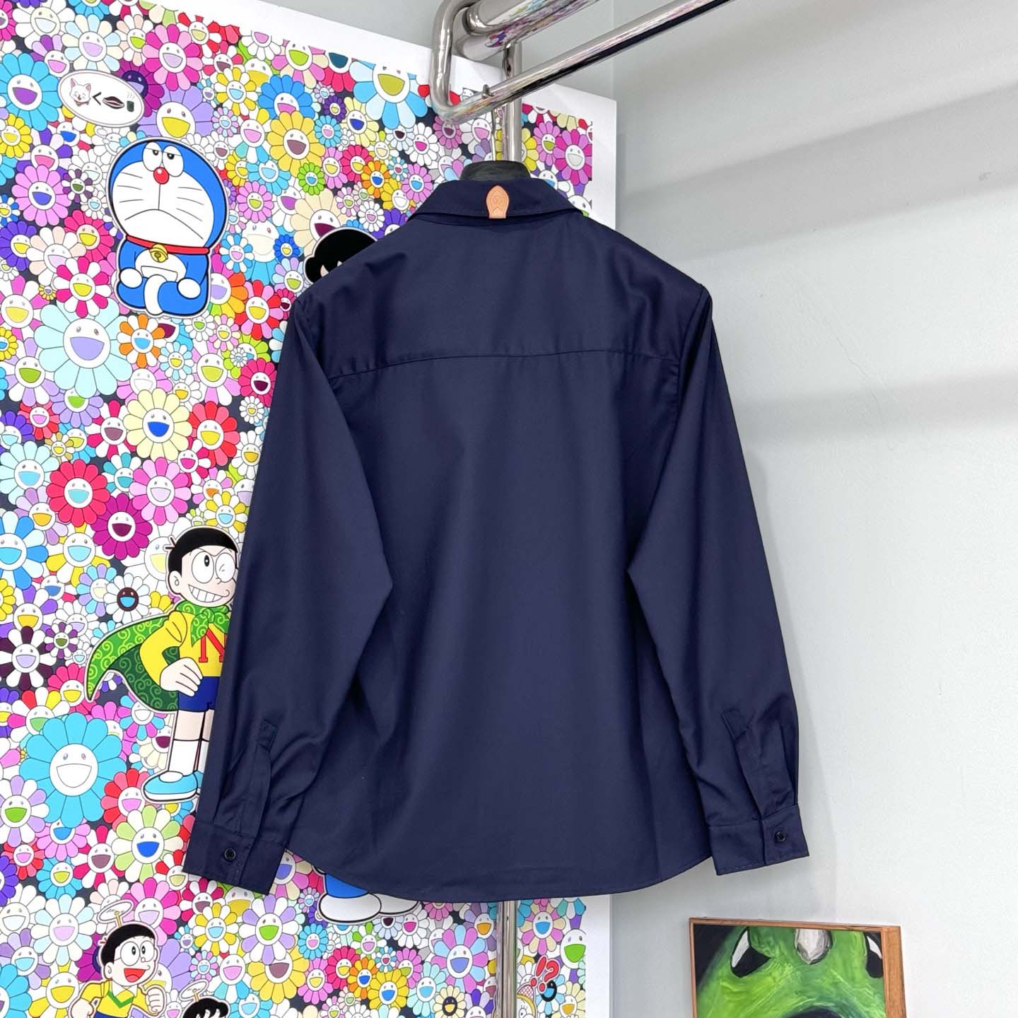 Louis Vuitton Long-Sleeved Cotton-Silk Crepe Shirt  1AJSPT - DesignerGu