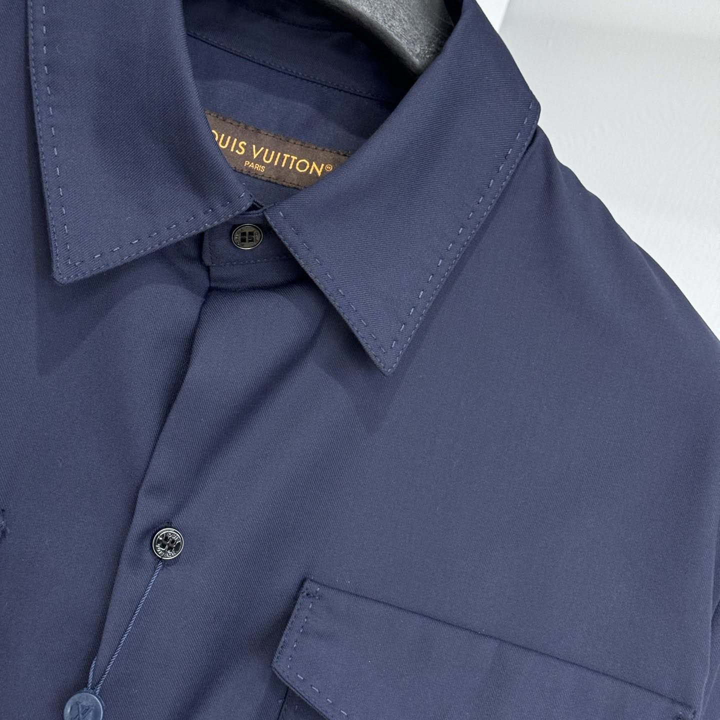 Louis Vuitton Long-Sleeved Cotton-Silk Crepe Shirt  1AJSPT - DesignerGu