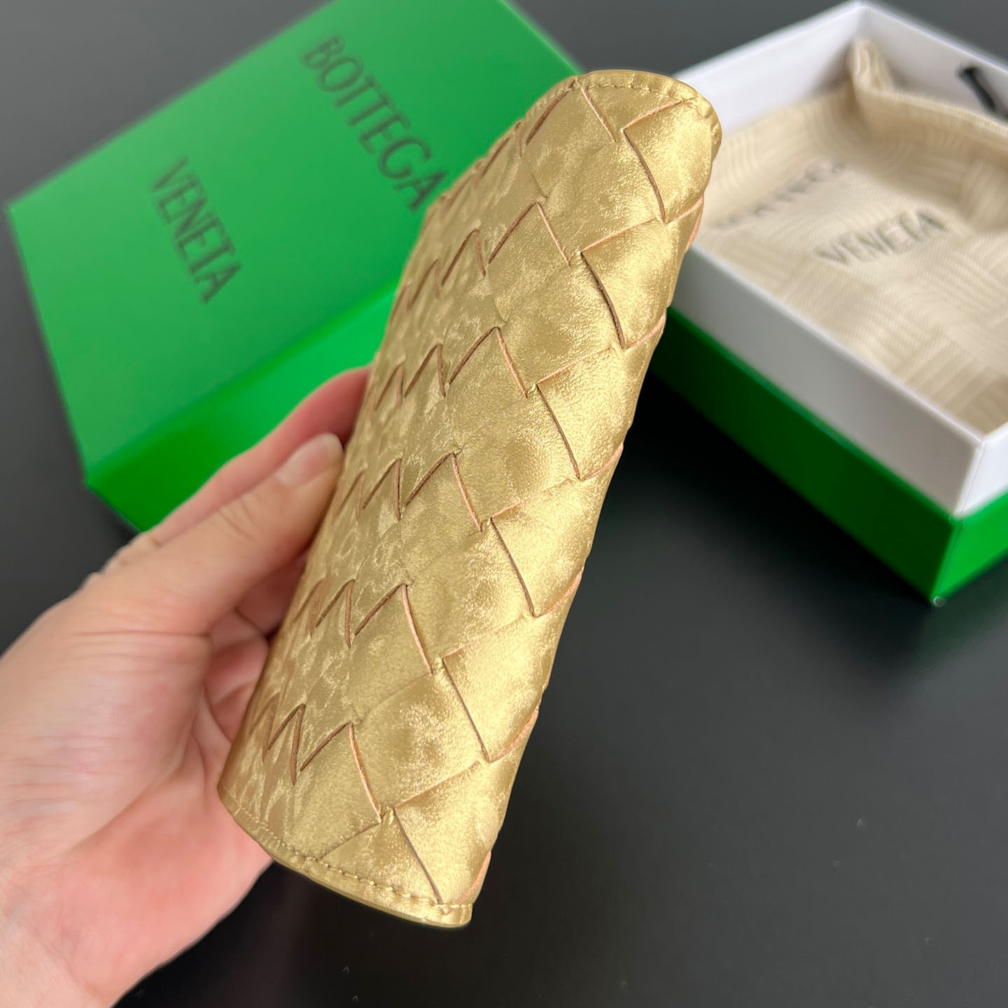 Bottega Veneta Intrecciato Passport Case - DesignerGu