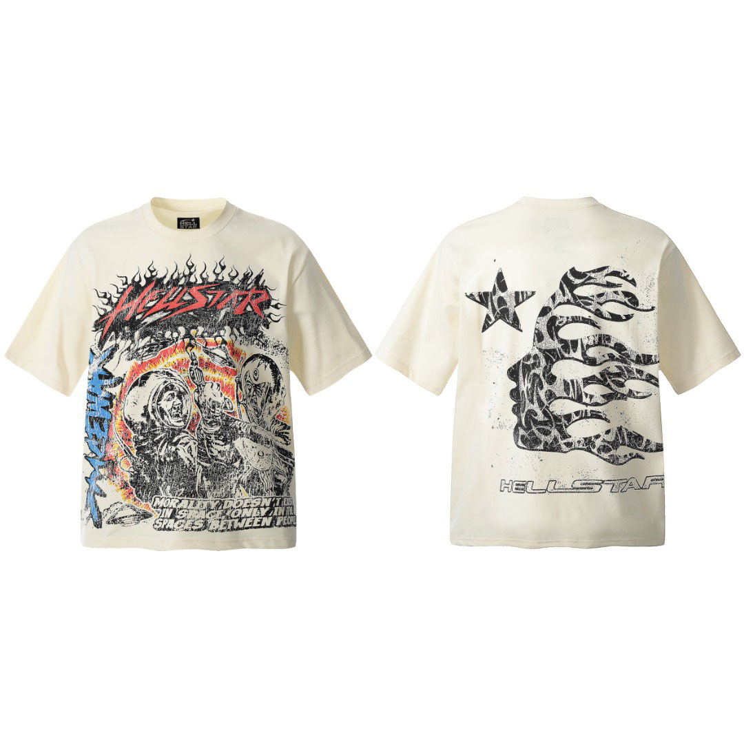 Hellstar Space War Graphic T-Shirt - DesignerGu