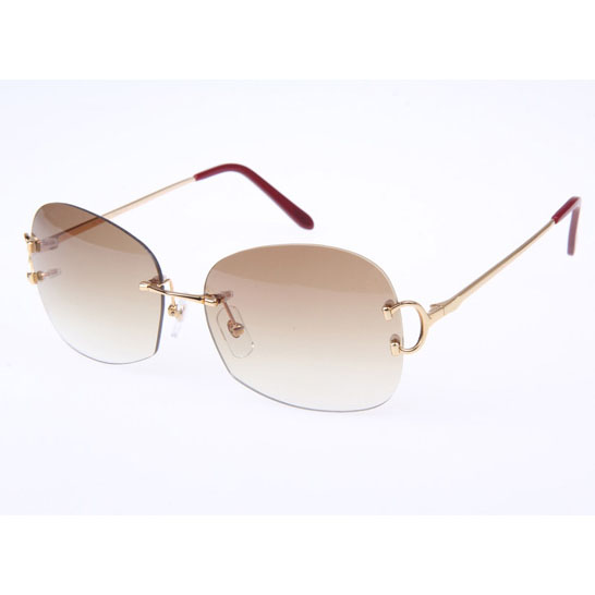 Cartier CT 4193829 Sunglasses In Gold Gradient Brown - DesignerGu