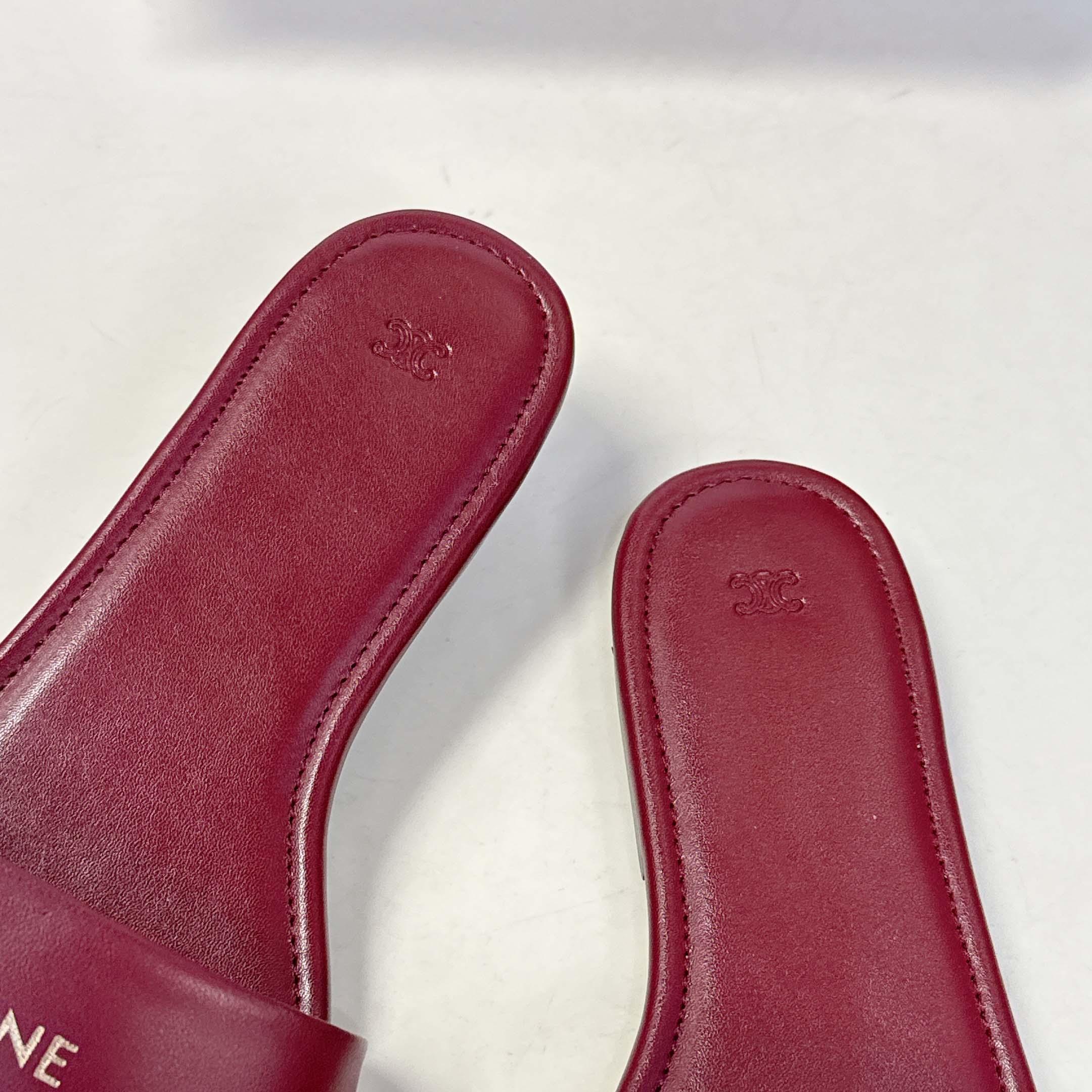 Celine Coast Mule In Lambskin - DesignerGu