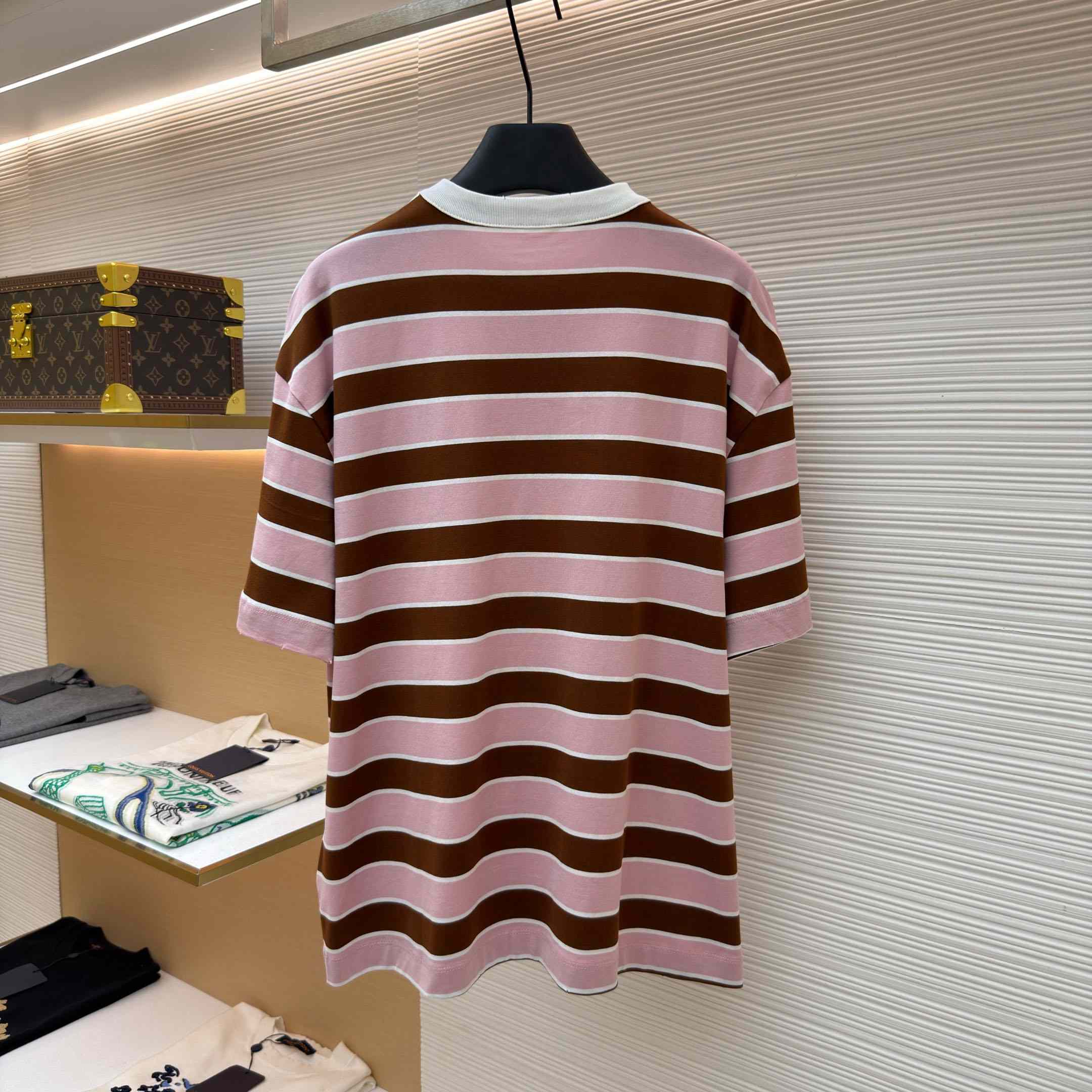 Prada Oversized Striped Jersey T-shirt - DesignerGu