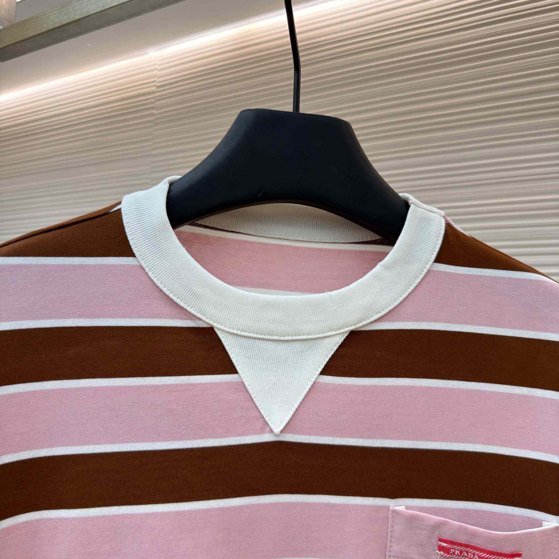 Prada Oversized Striped Jersey T-shirt - DesignerGu