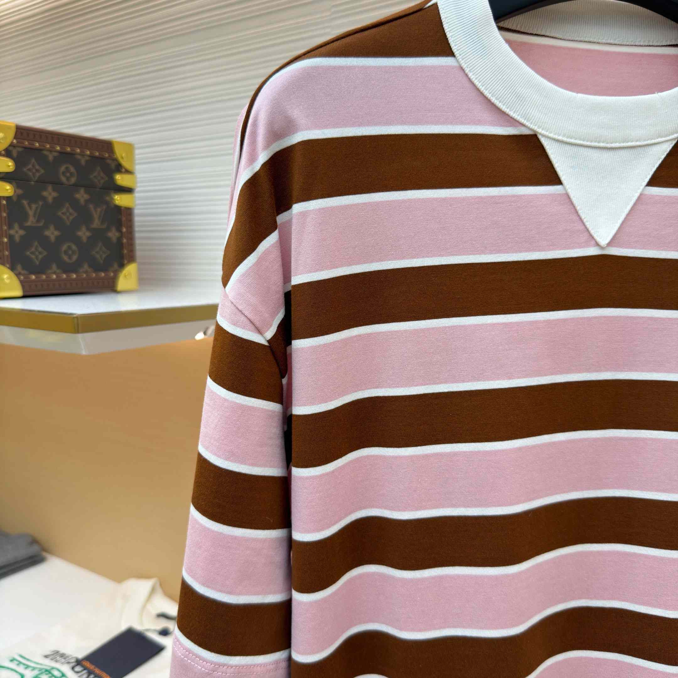 Prada Oversized Striped Jersey T-shirt - DesignerGu