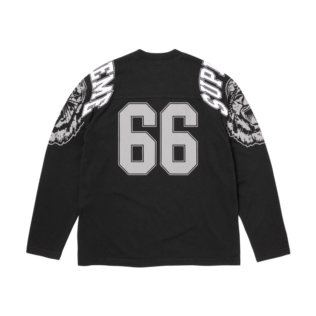 Supreme Mascot Long-Sleeve Football Top 'Black' - DesignerGu