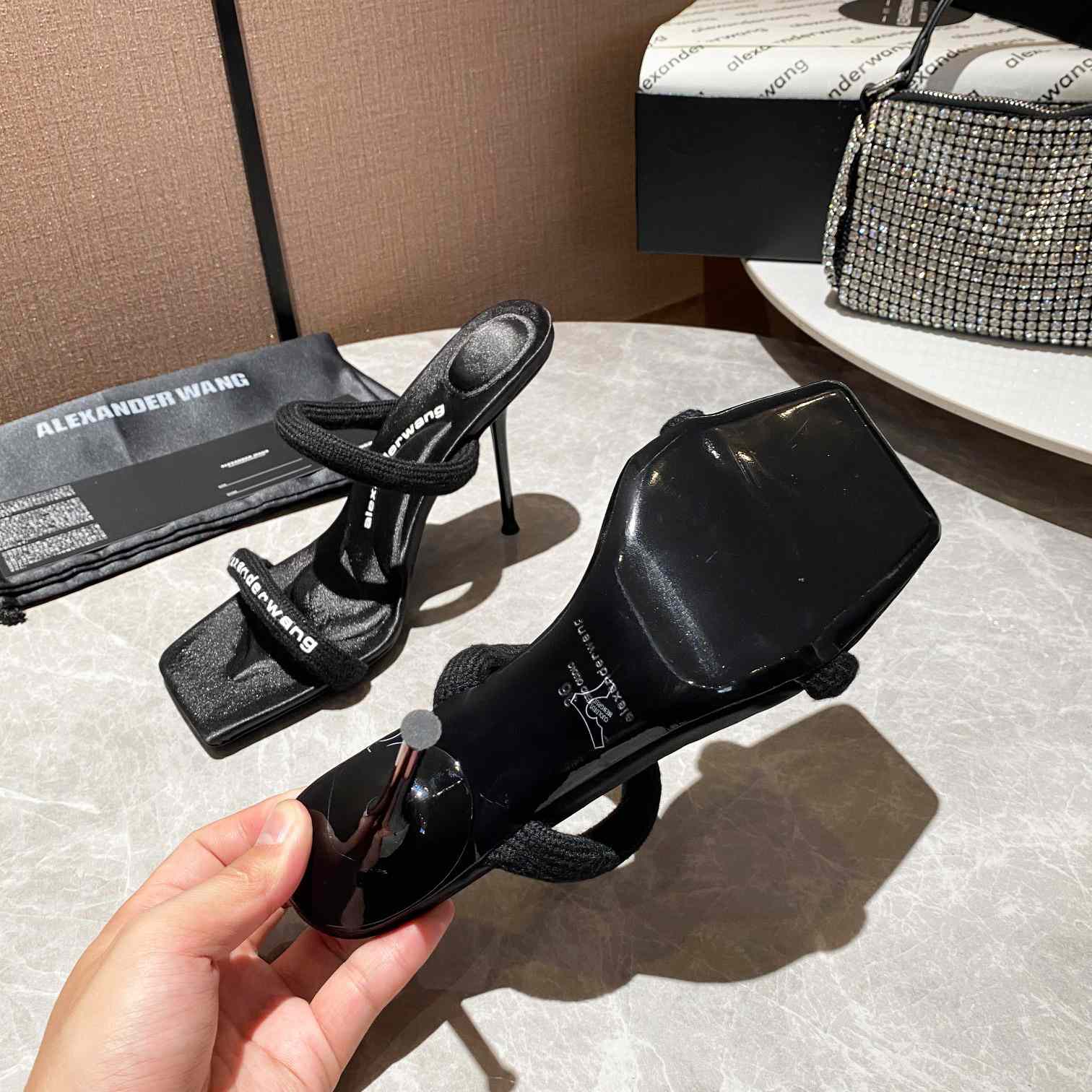 Alexander Wang  Julie 105mm Nylon Tubular Sandal - DesignerGu