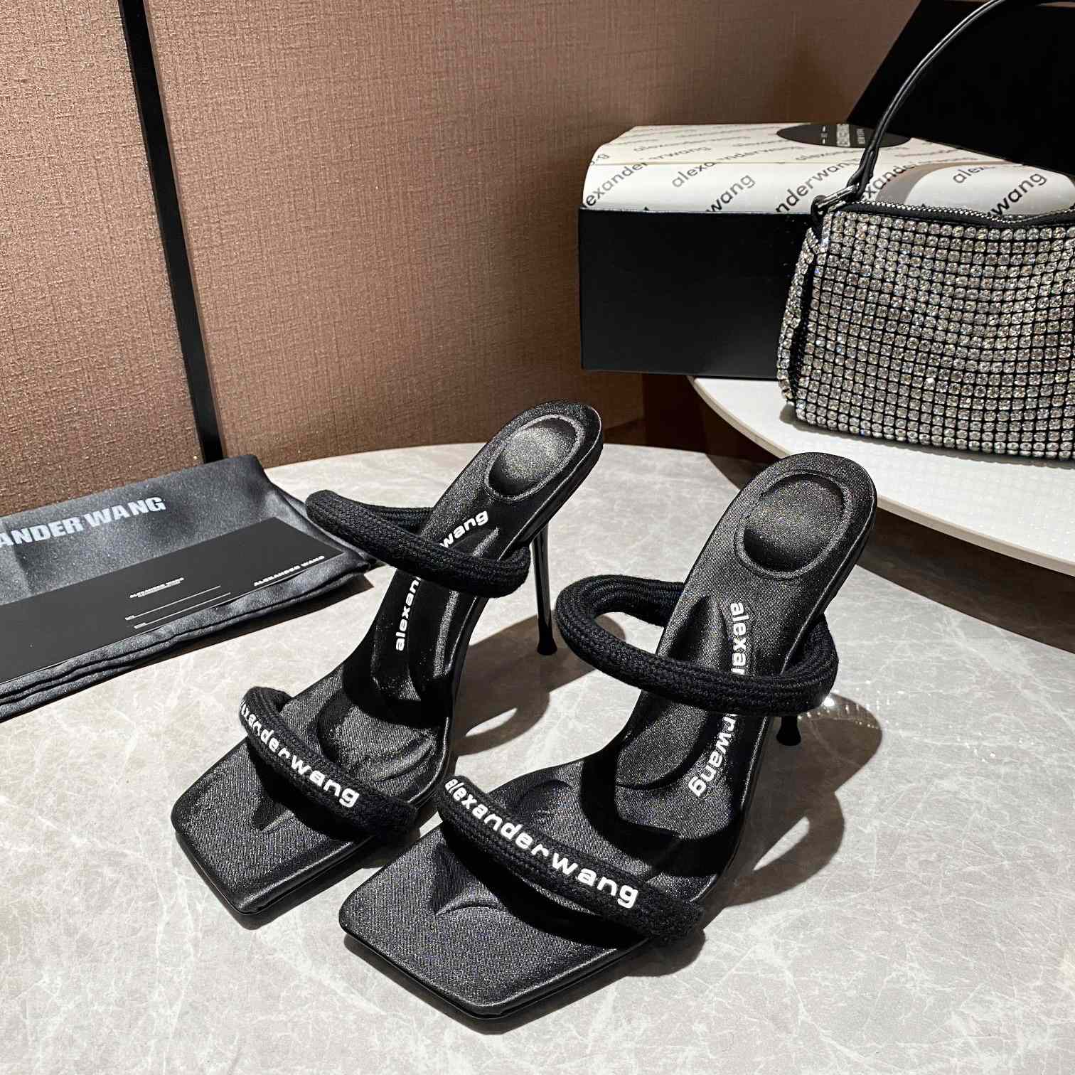 Alexander Wang  Julie 105mm Nylon Tubular Sandal - DesignerGu