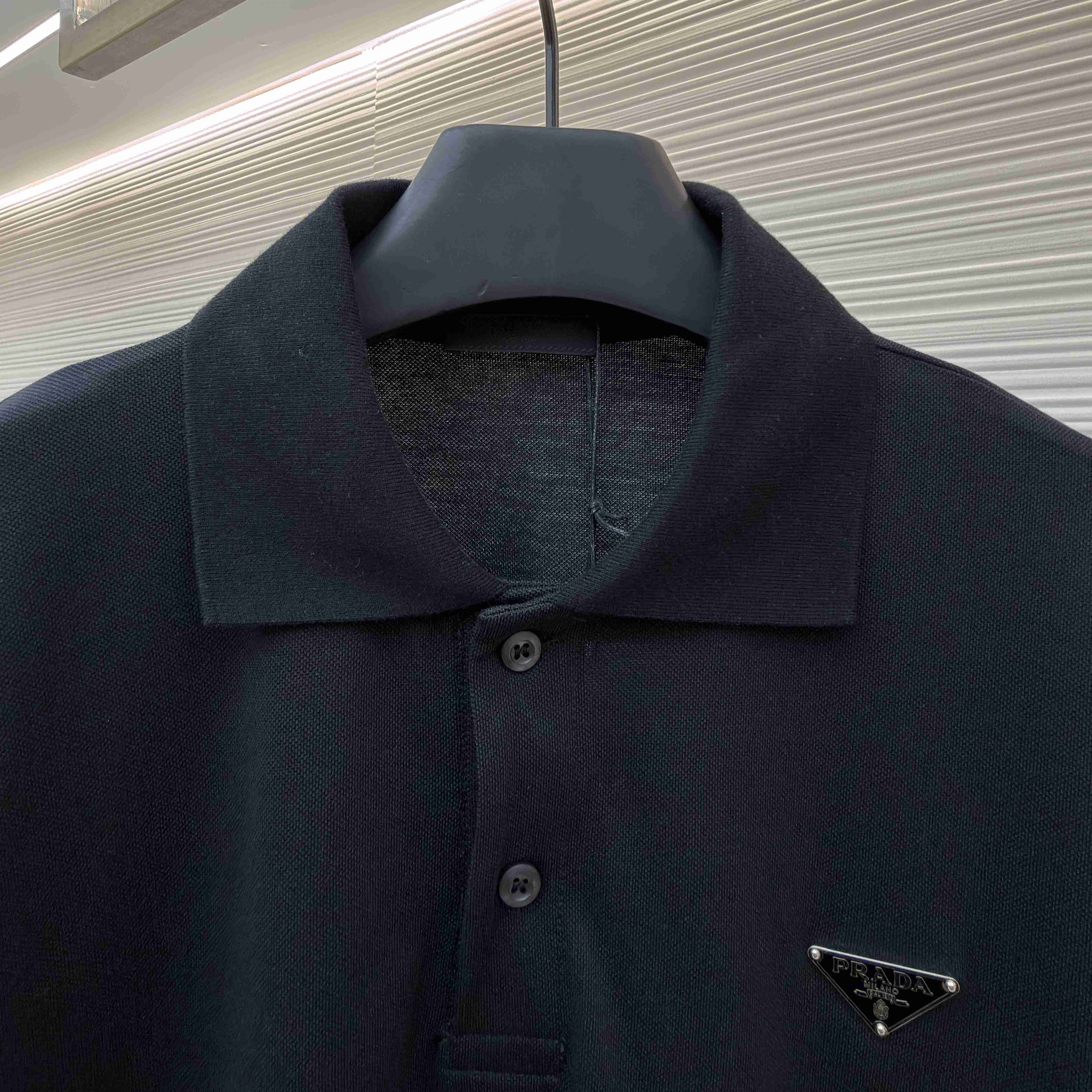 Prada Piqué Polo Shirt - DesignerGu