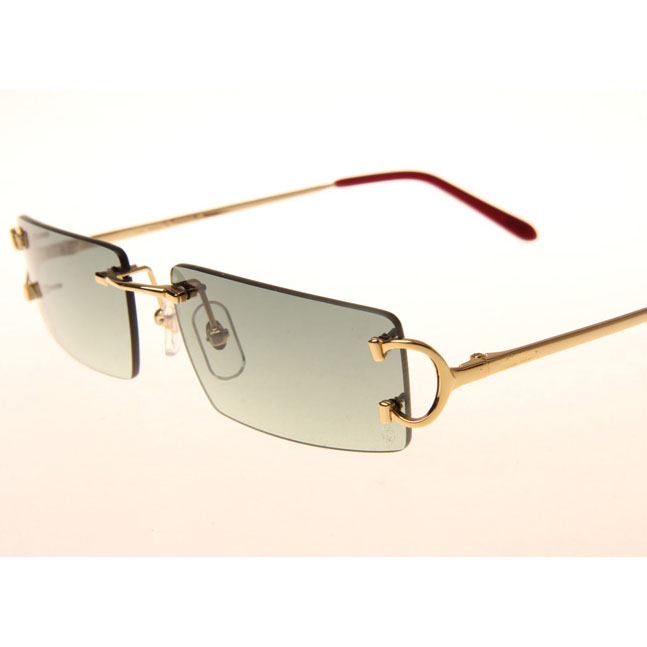 Cartier CT 4193830 Sunglasses In Gold Gradient Green - DesignerGu