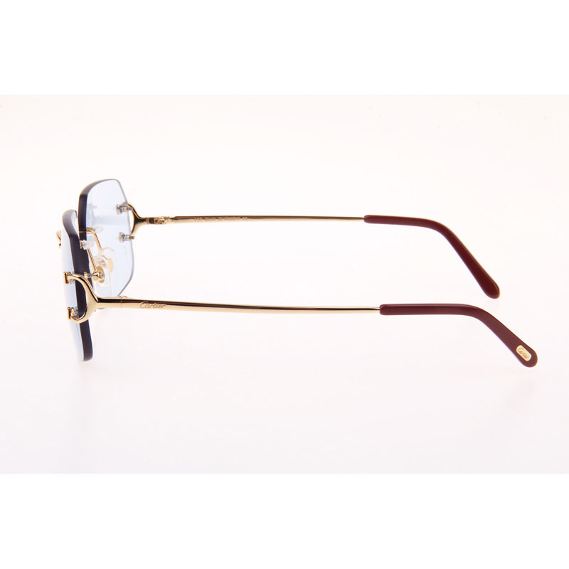 Cartier CT 4193833 Sunglasses In Gold Blue - DesignerGu