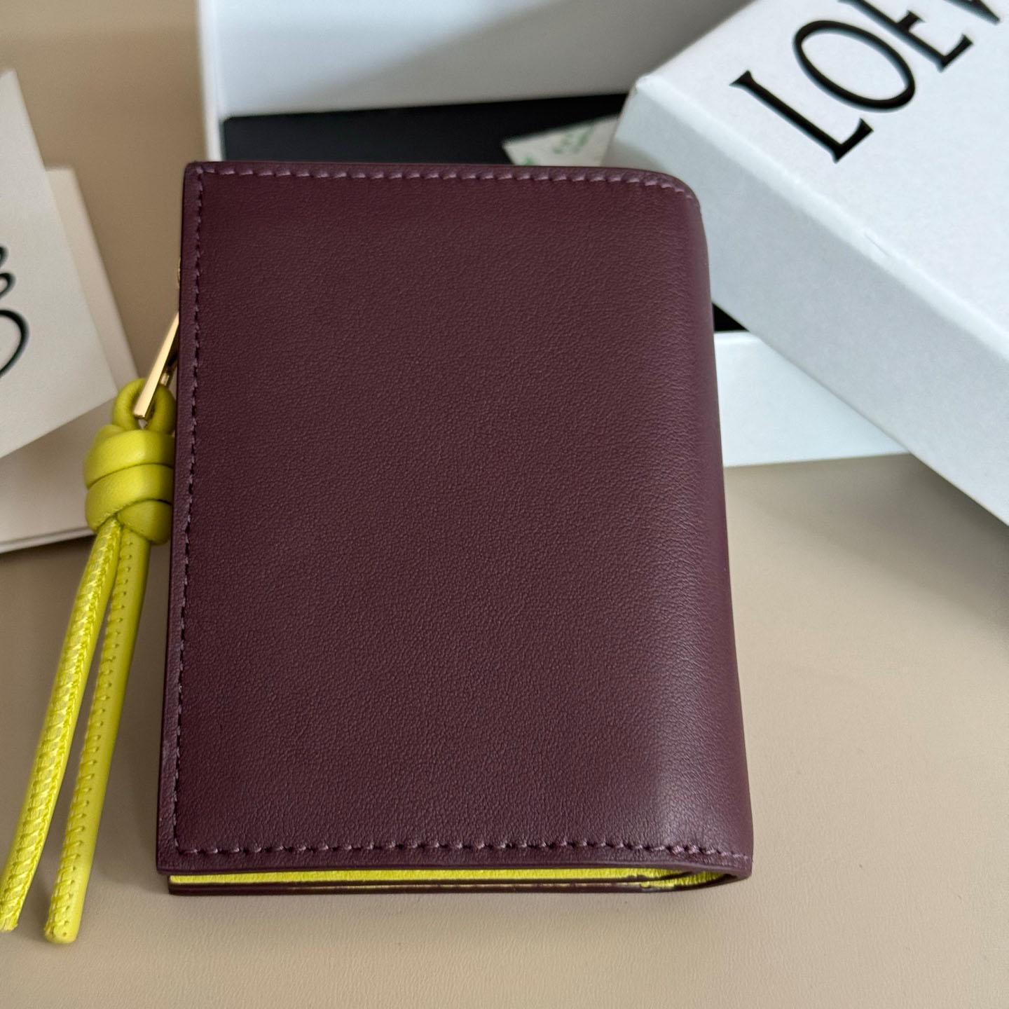 Loewe Knot Compact Wallet - DesignerGu