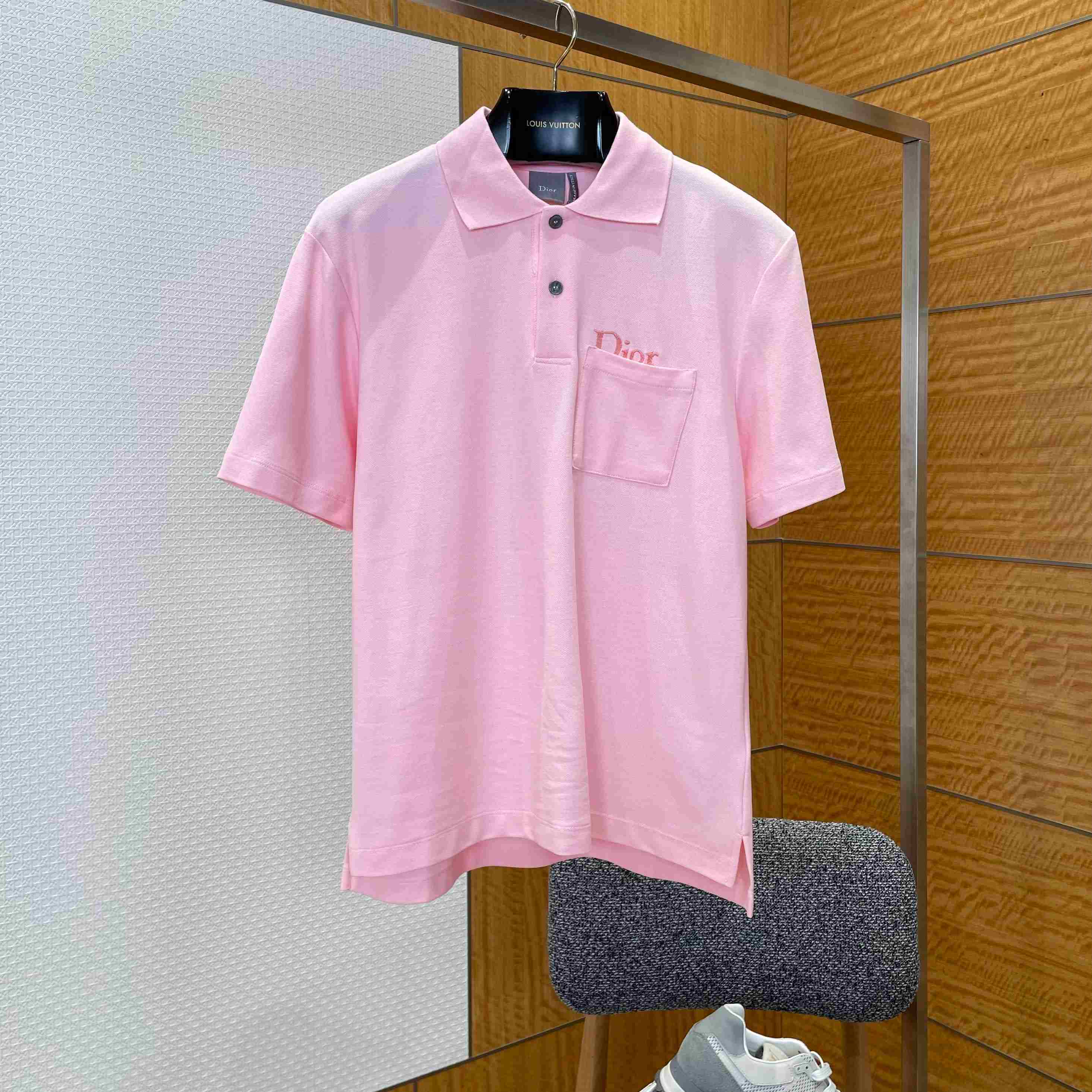 Dior Polo Shirt Lilac Cotton Piqué - DesignerGu