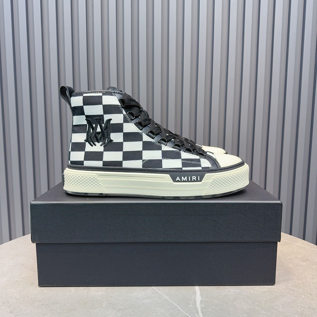 Amiri Court High 'Checkerboard' - DesignerGu