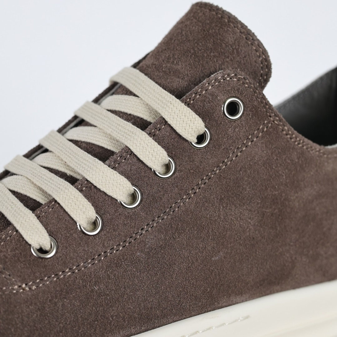 Rick Owens Ramones Suede Sneakers - DesignerGu