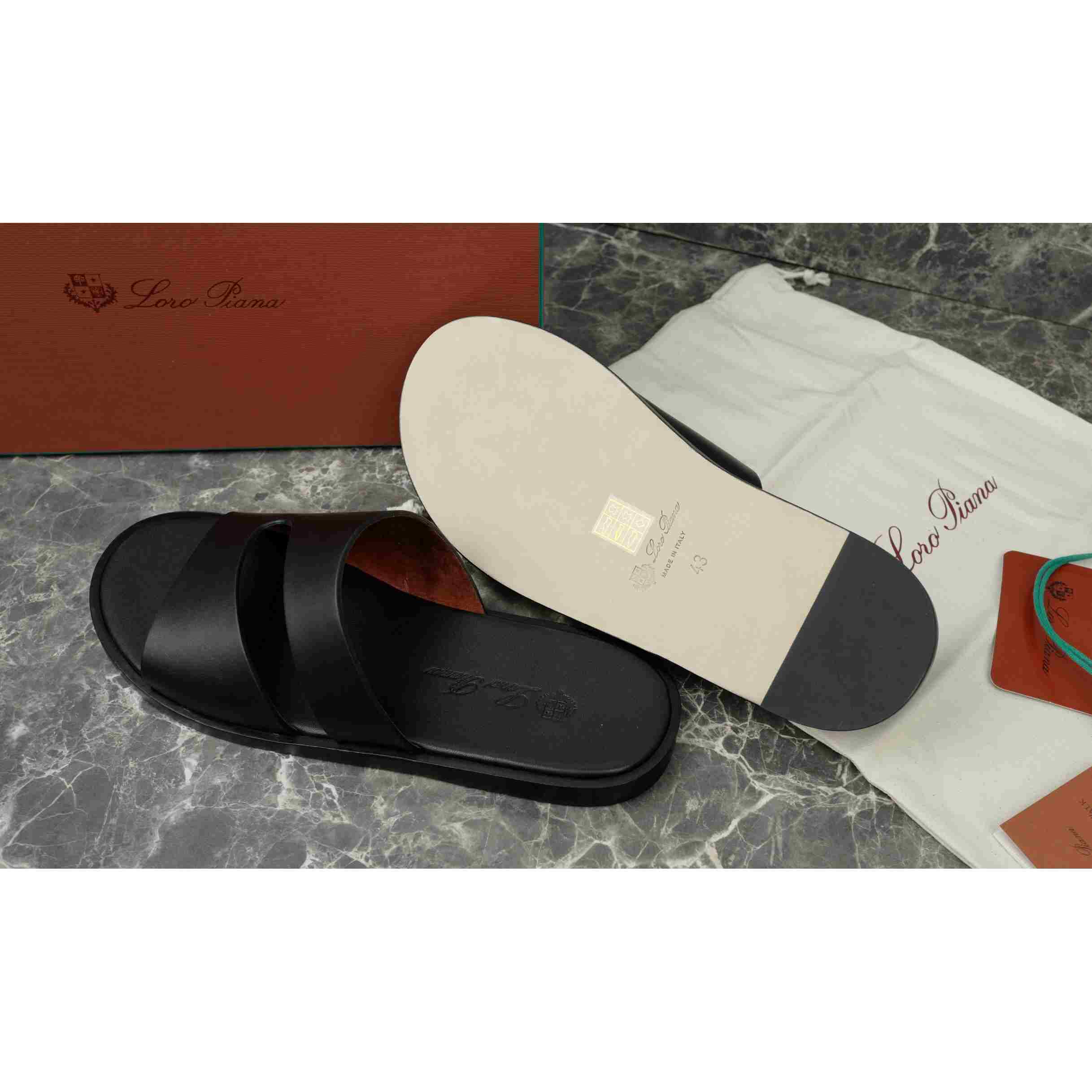 Loro Piana Pilat Plain Walk Sandal - DesignerGu