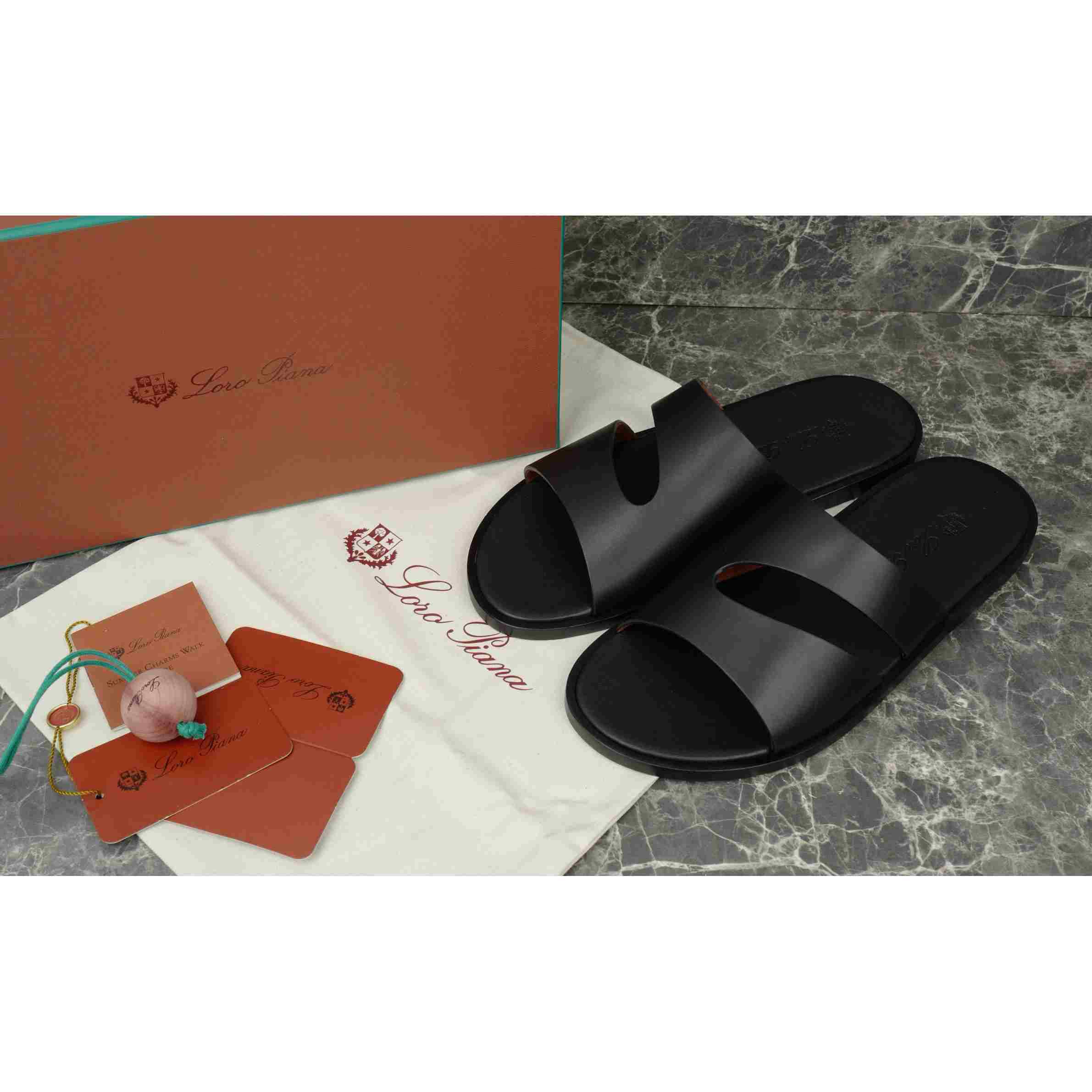 Loro Piana Pilat Plain Walk Sandal - DesignerGu