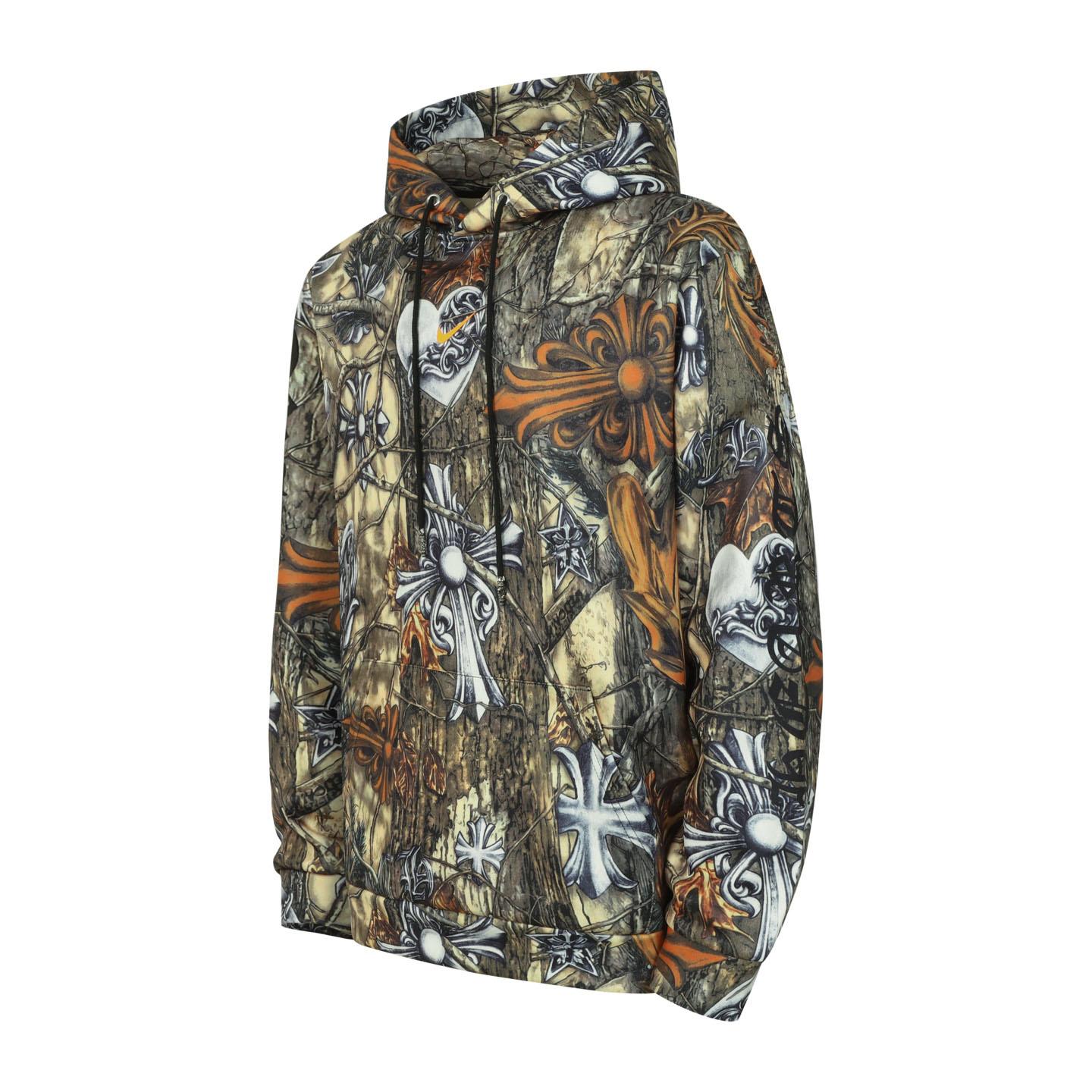 Chrome Hearts x NOCTA x Nike Cardinal Stock Fleece Hoodie 'Multi-Color/Safety Orange' - DesignerGu