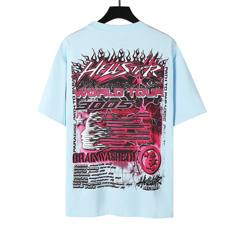 Hellstar Neuron T-Shirt 'Light Blue' - DesignerGu