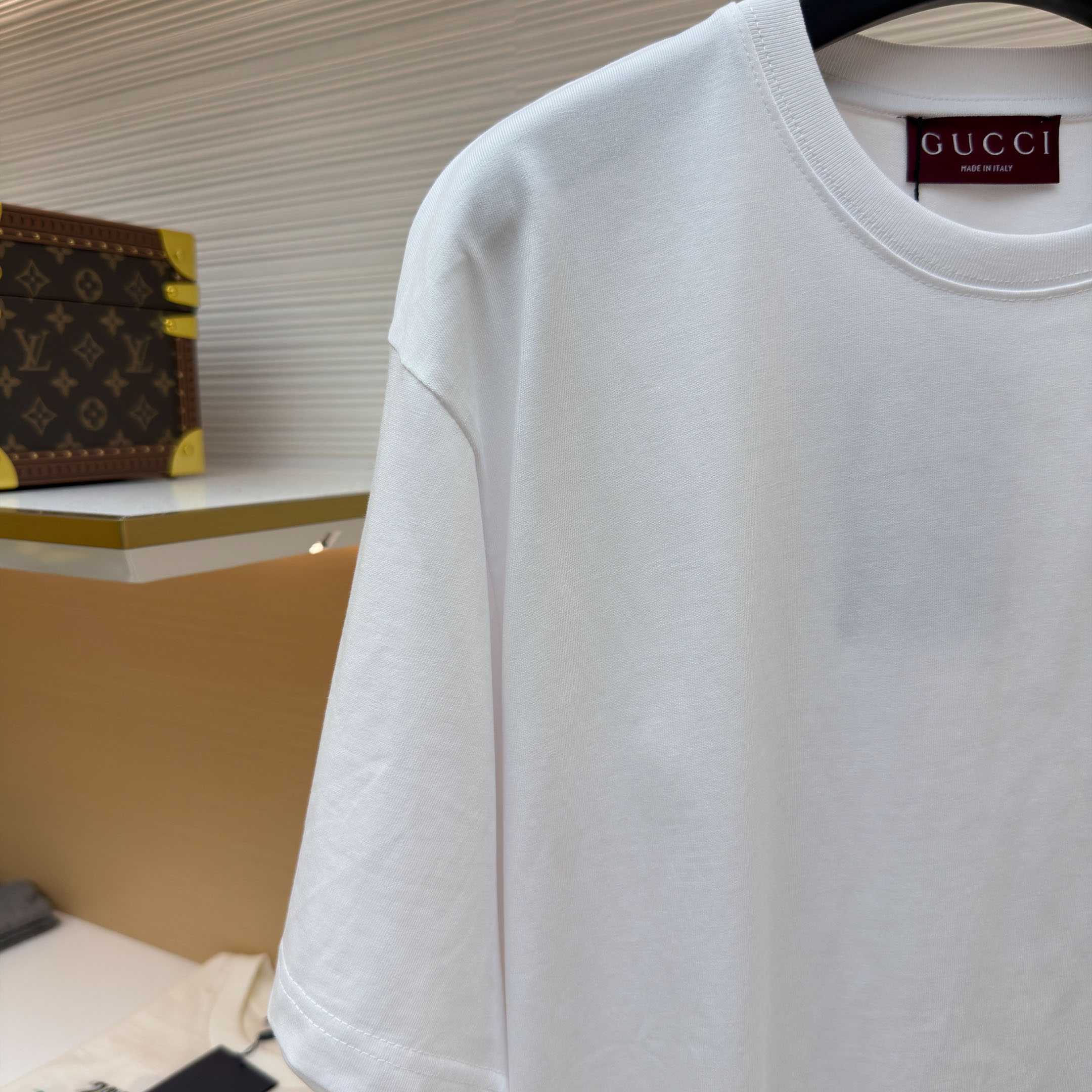 Gucci Medium Cotton Jersey T-shirt - DesignerGu