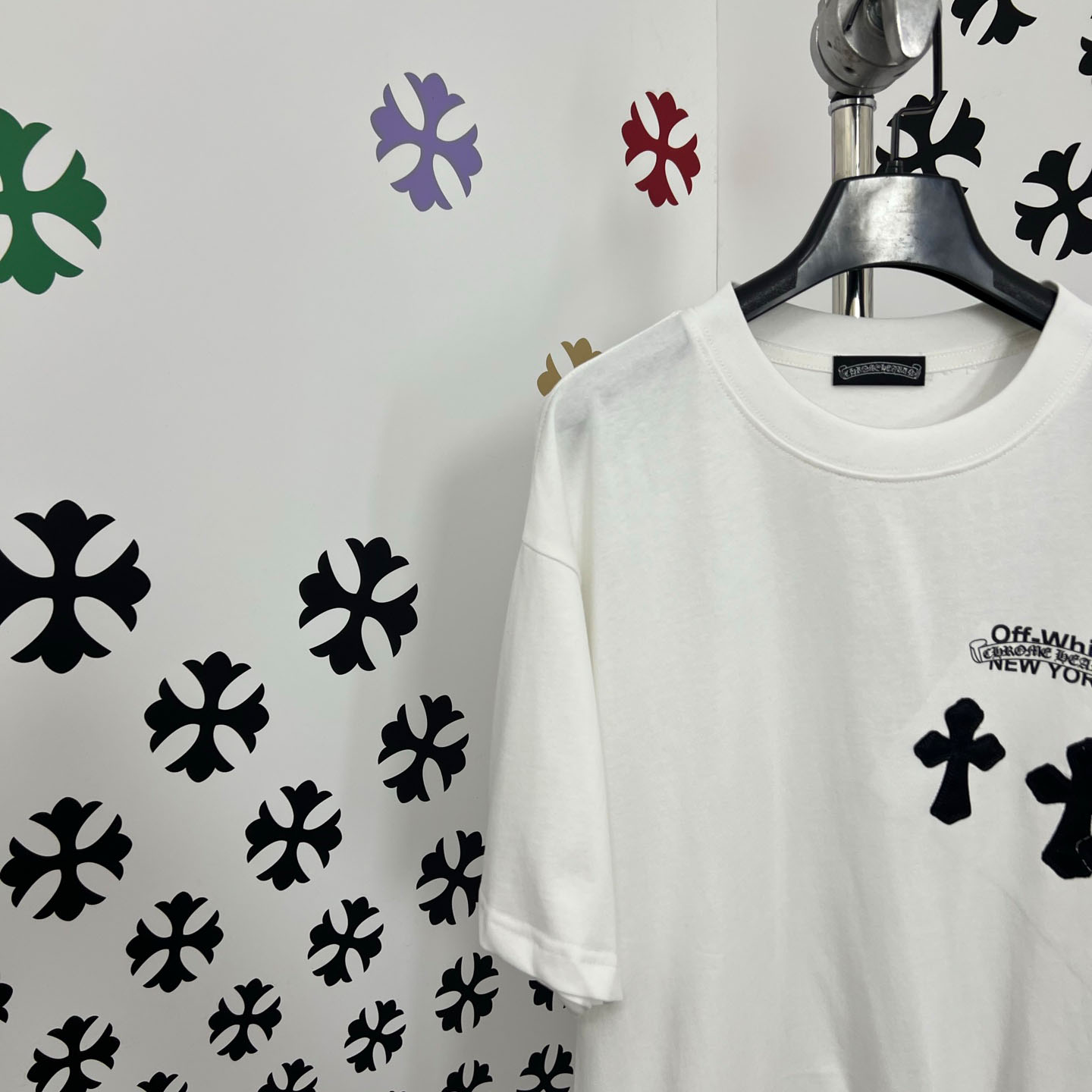Chrome Hearts X Off-White  New York Tee  'White' - DesignerGu