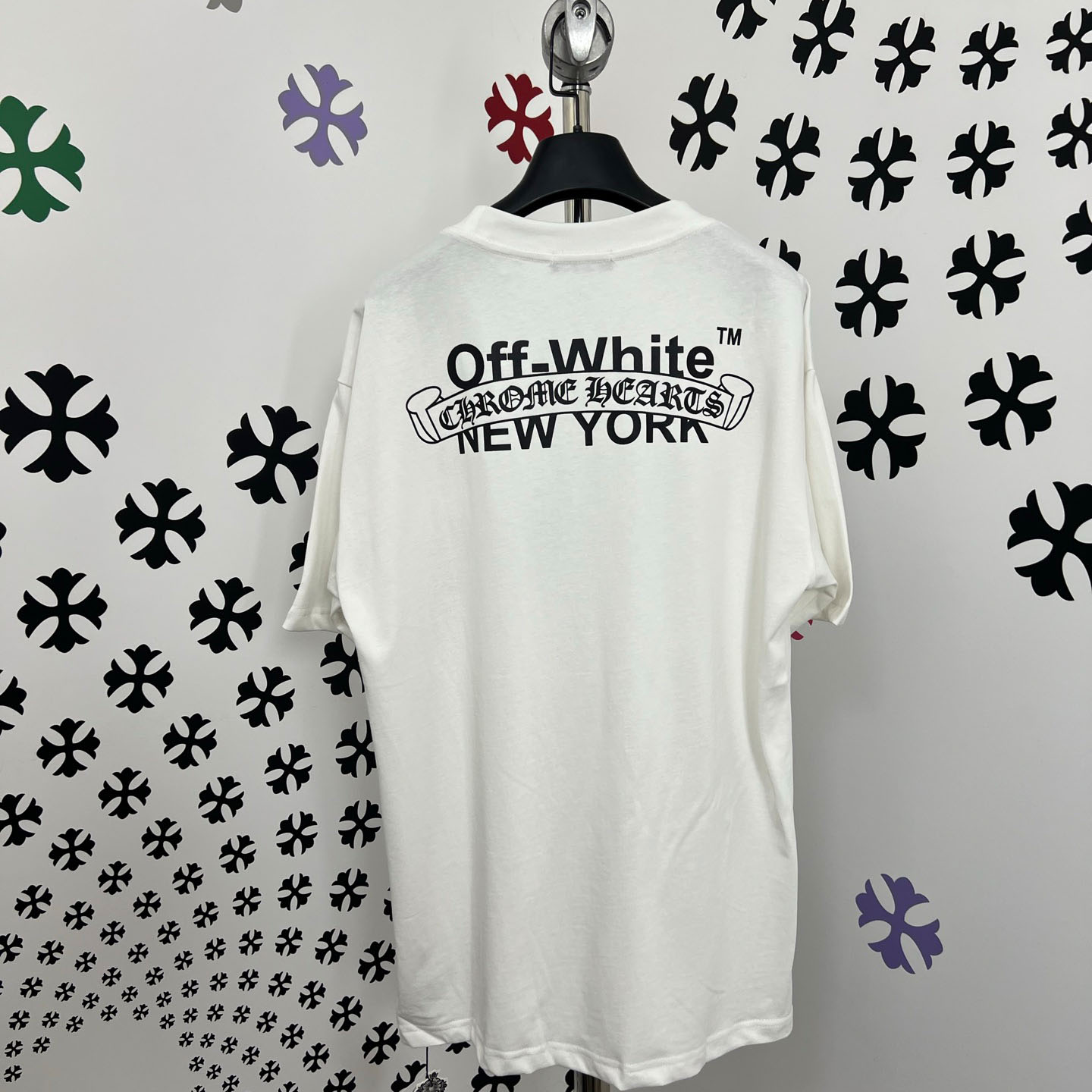 Chrome Hearts X Off-White  New York Tee  'White' - DesignerGu
