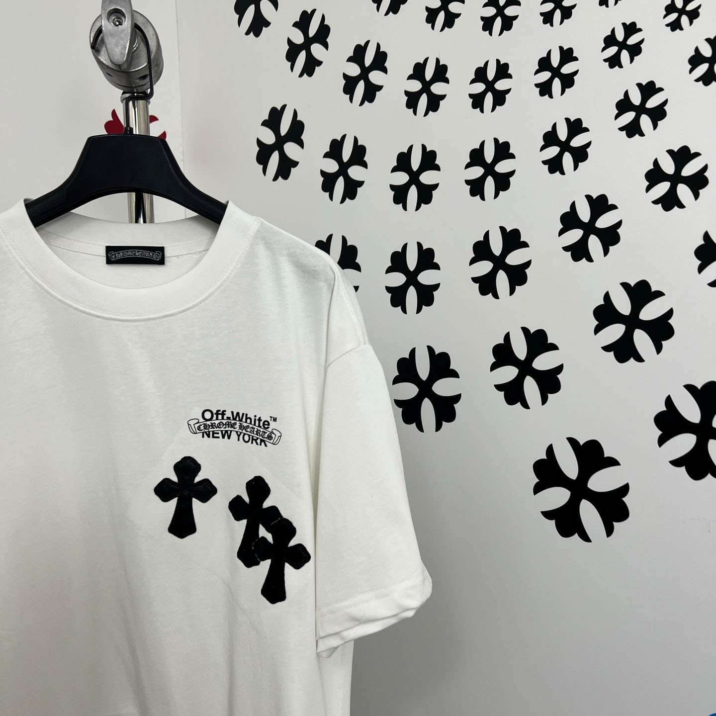 Chrome Hearts X Off-White  New York Tee  'White' - DesignerGu