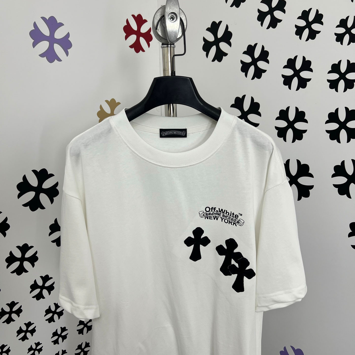 Chrome Hearts X Off-White  New York Tee  'White' - DesignerGu