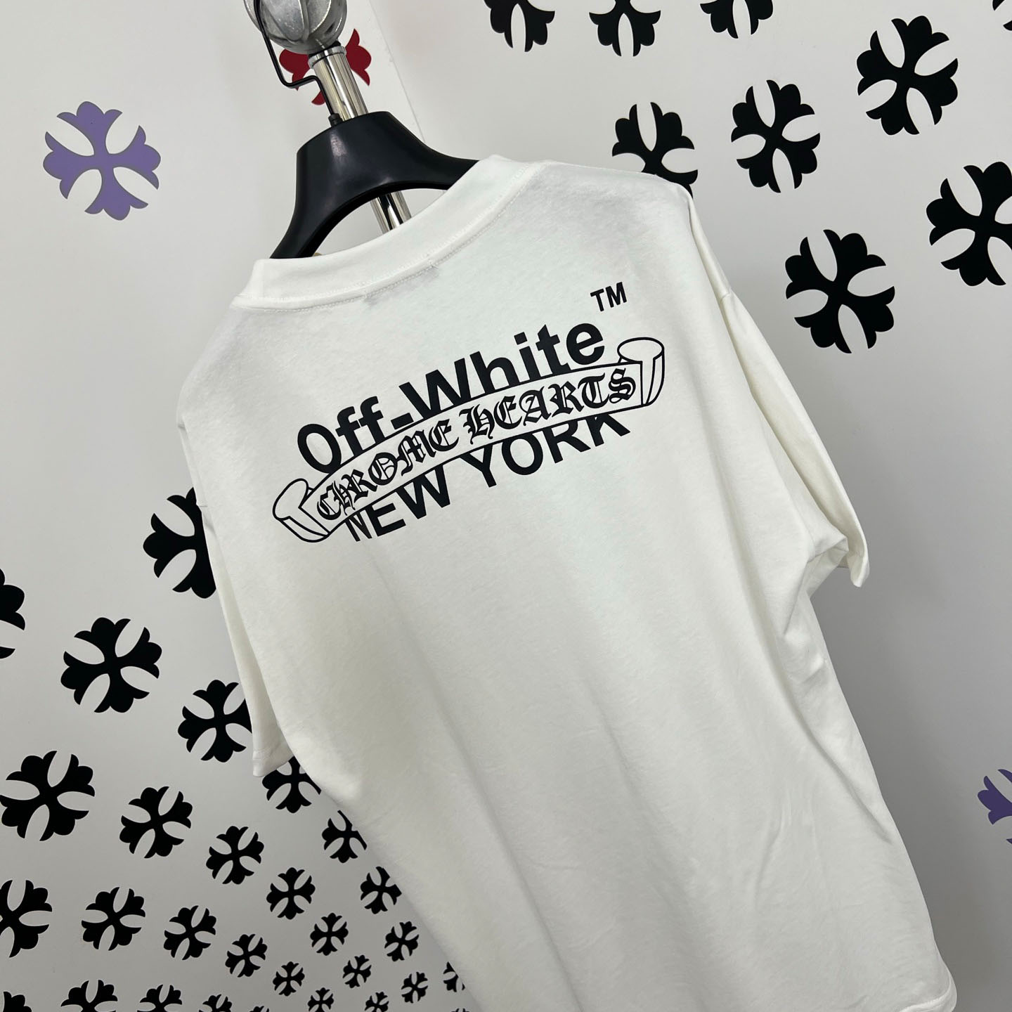Chrome Hearts X Off-White  New York Tee  'White' - DesignerGu