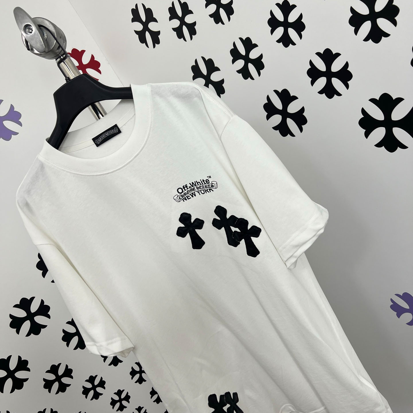 Chrome Hearts X Off-White  New York Tee  'White' - DesignerGu
