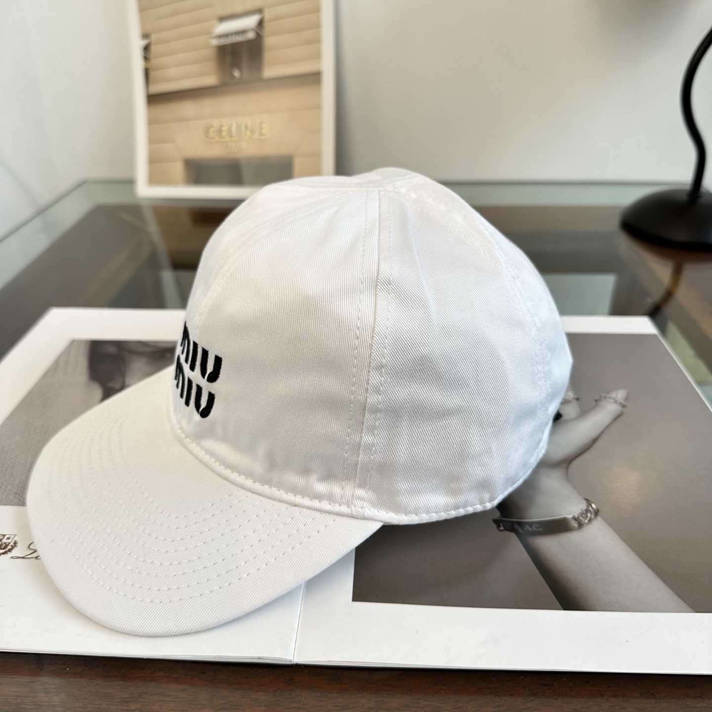 Miu Miu Denim Baseball Cap - DesignerGu