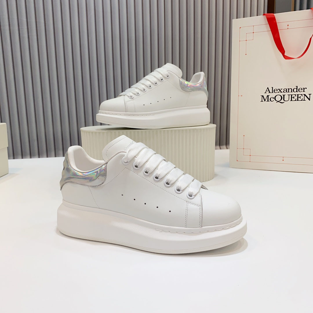 Alexander McQueen Oversized Sneaker 'White Iridescent' - DesignerGu