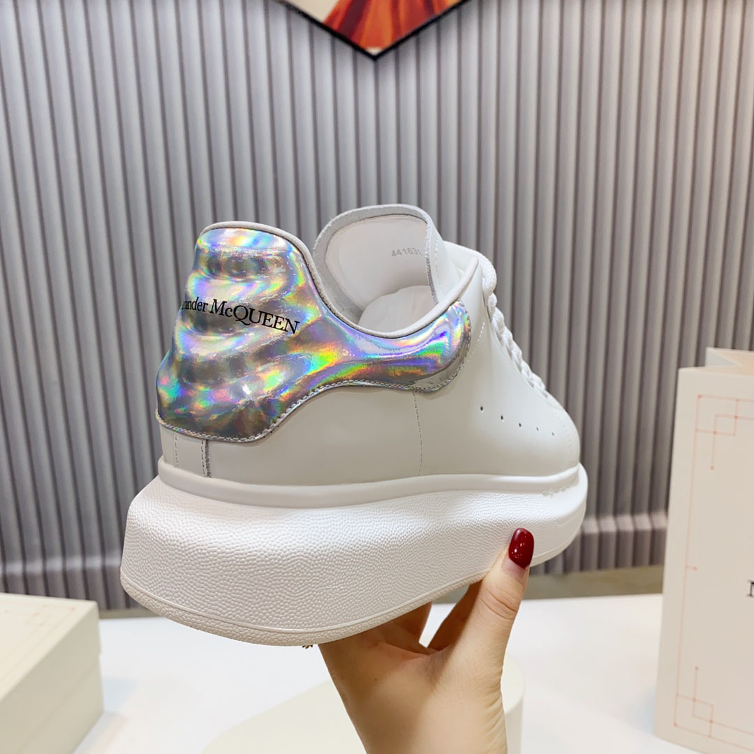 Alexander McQueen Oversized Sneaker 'White Iridescent' - DesignerGu