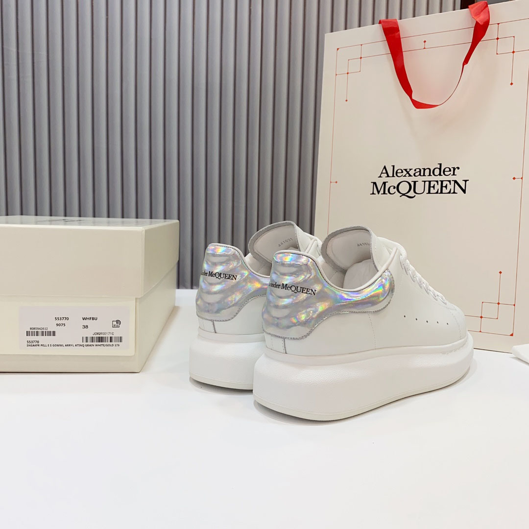 Alexander McQueen Oversized Sneaker 'White Iridescent' - DesignerGu